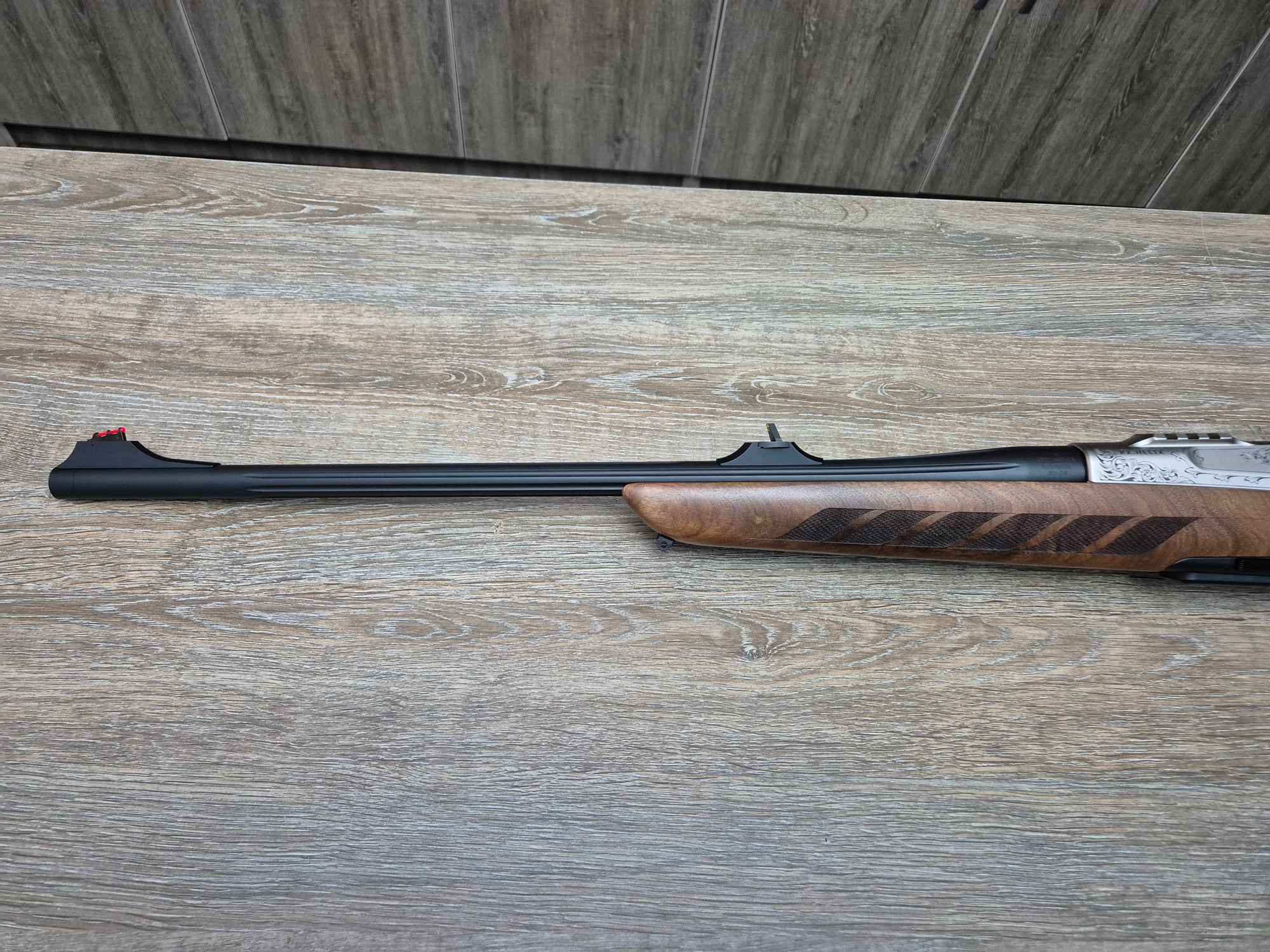 Carabina Merkel RX Helix Wildboar, cal 30-06, teava fluted 51cm, lemn grad 4