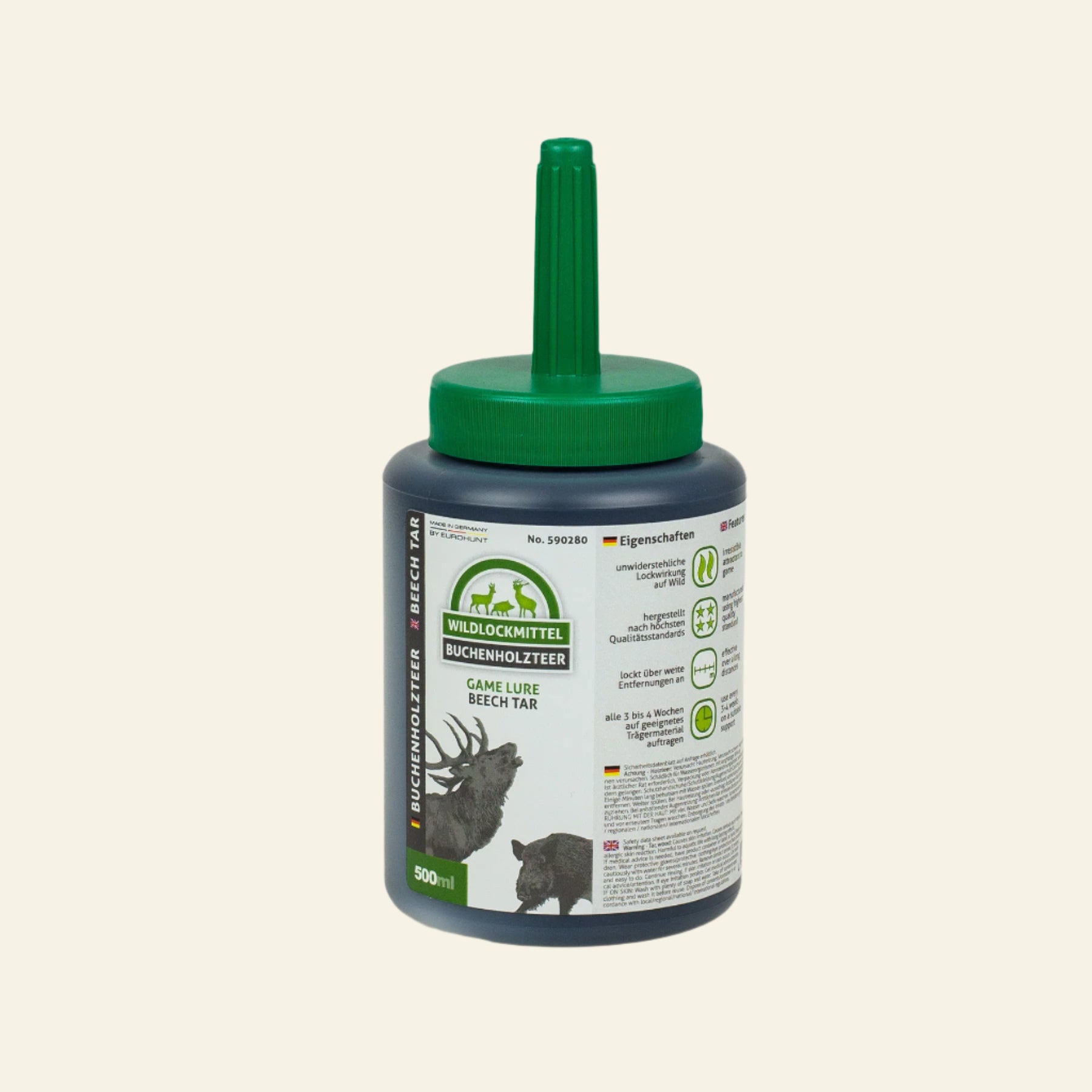 Gudron de fag pur EUROHUNT, 500ml, pensula inclusa