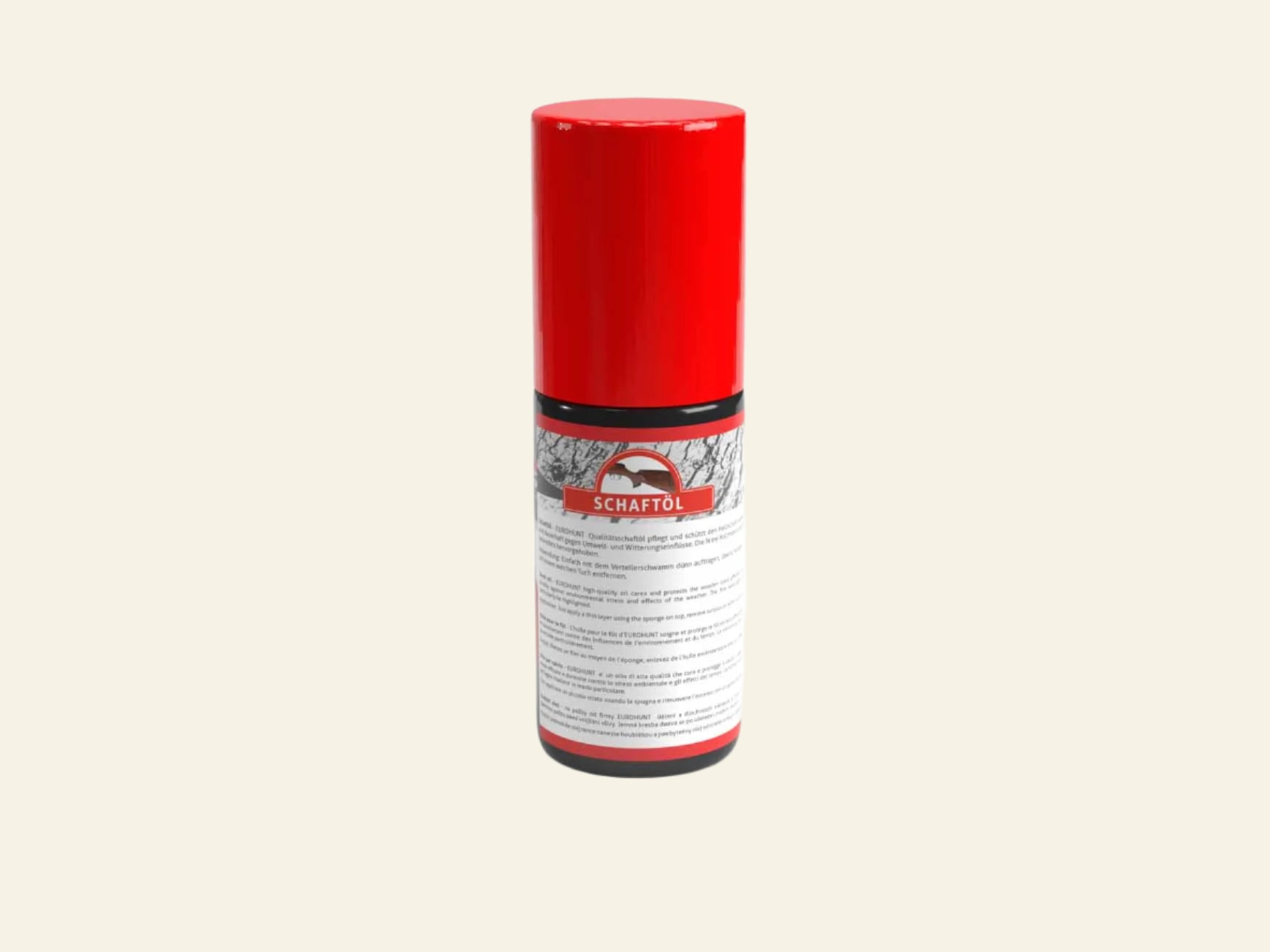 Ulei pat arma cu burete Eurohunt, 50ml, trei nuante de maro