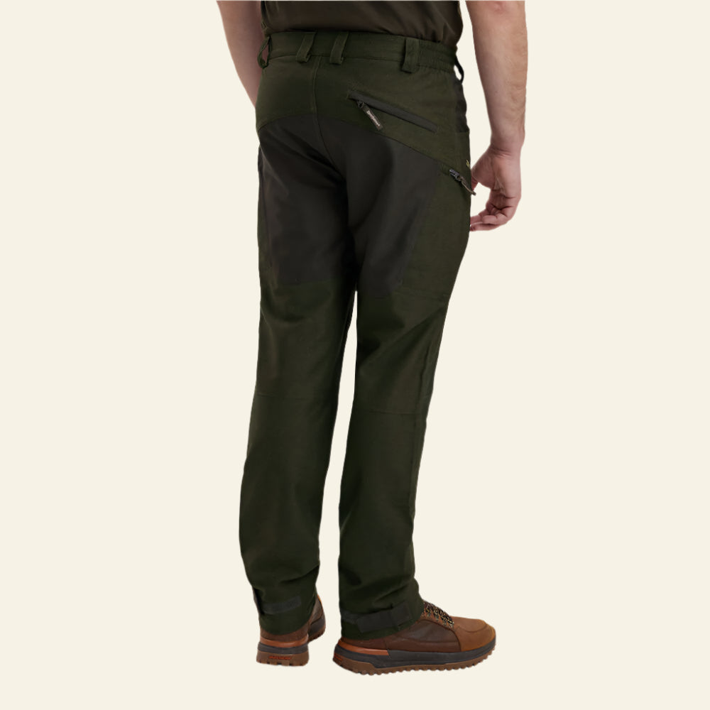 Pantaloni Deerhunter Chasse, Olive Night melange, elastici si impermeabili