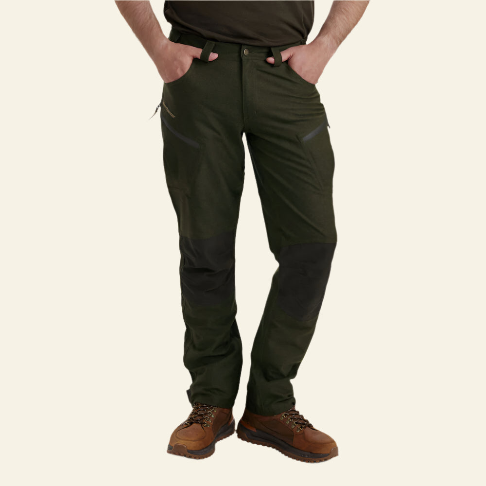 Pantaloni Deerhunter Chasse, Olive Night melange, elastici si impermeabili