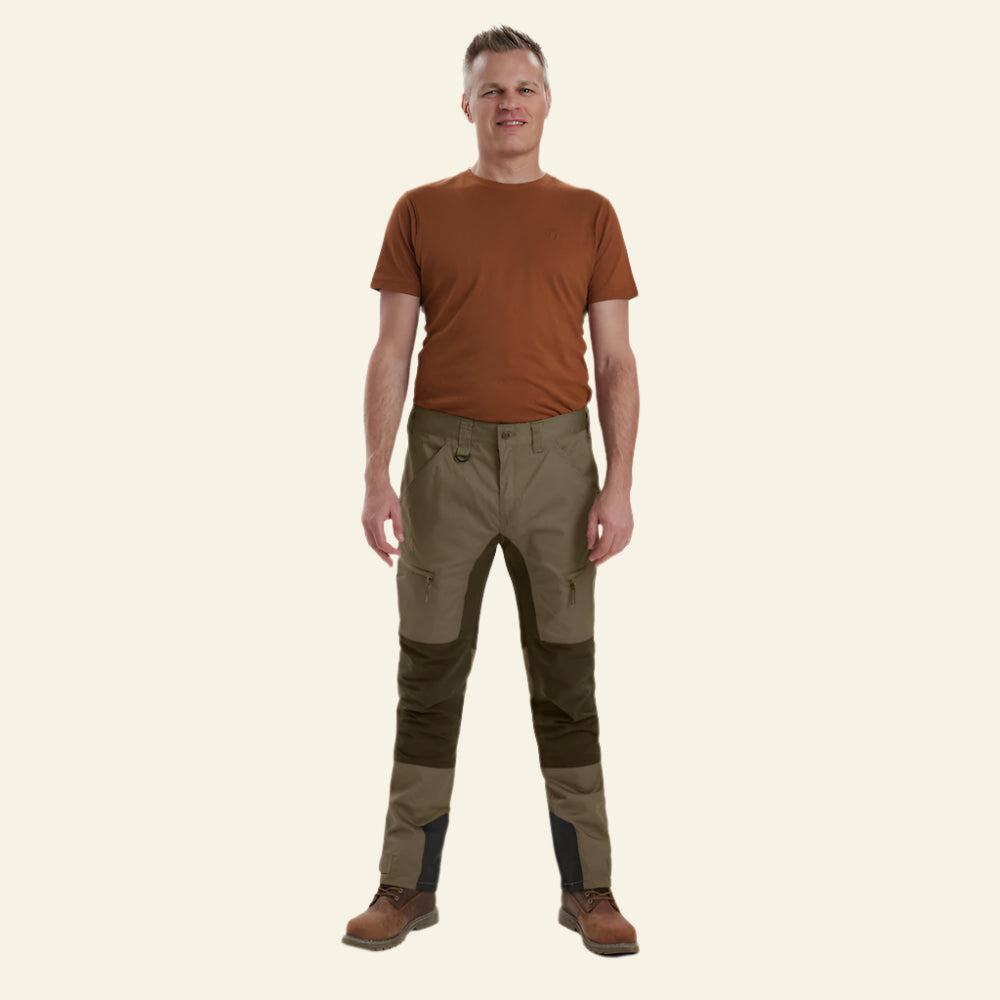 Pantaloni elastici Deerhunter Rogaland Stretch cu contrast, Driftwood