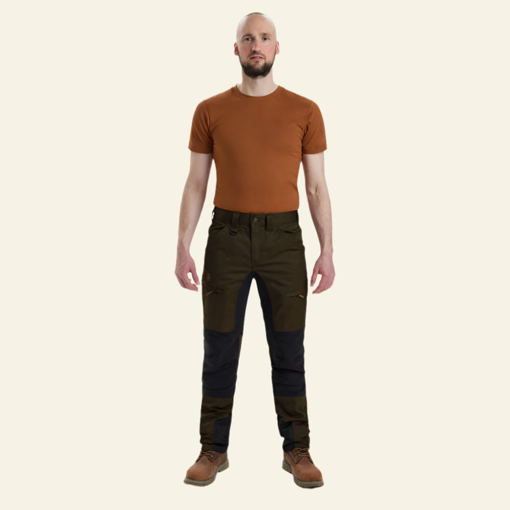 Pantaloni elastici Deerhunter Rogaland Stretch cu contrast, Fallen Leaf