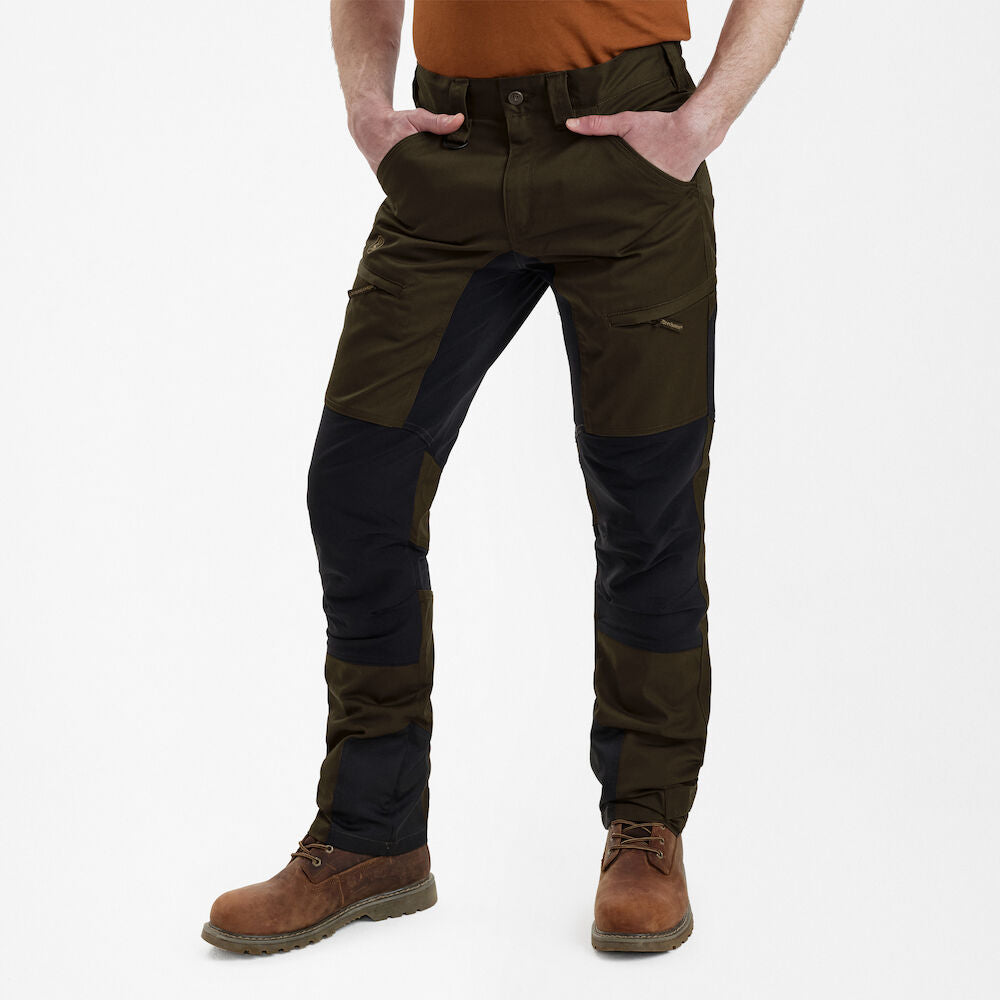 Pantaloni elastici Deerhunter Rogaland Stretch cu contrast, Fallen Leaf