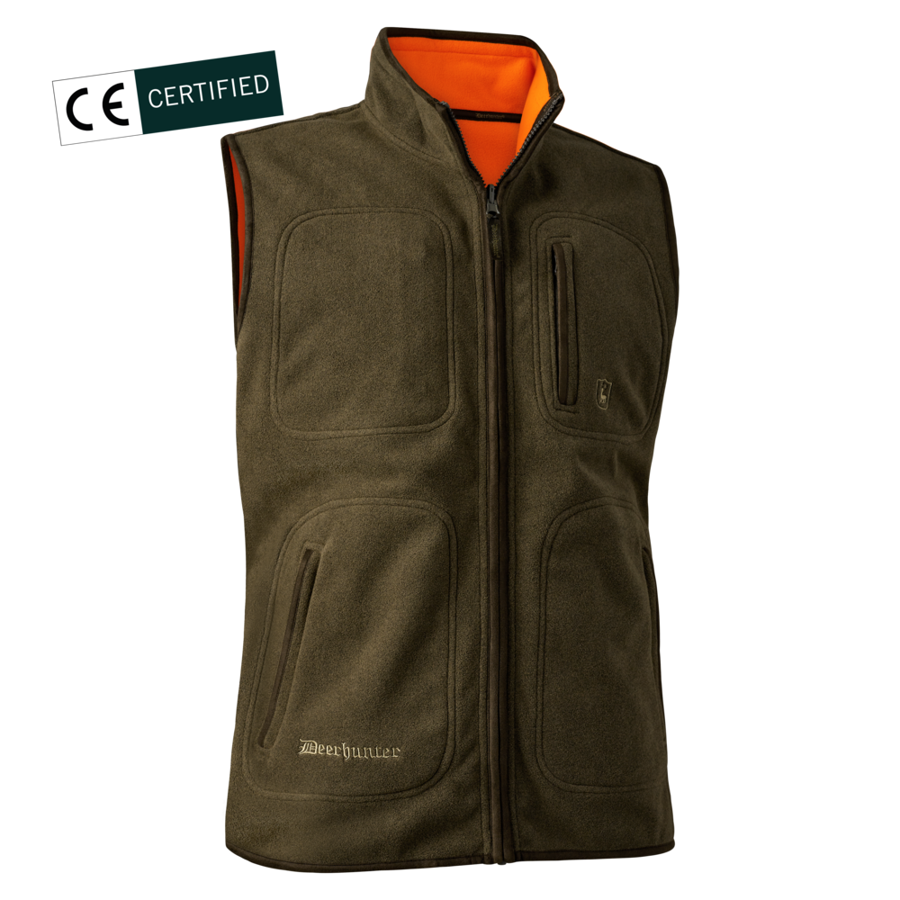 Vesta polar reversibila Deerhunter Gamekeeper, verde/oranj, rezistenta la apa