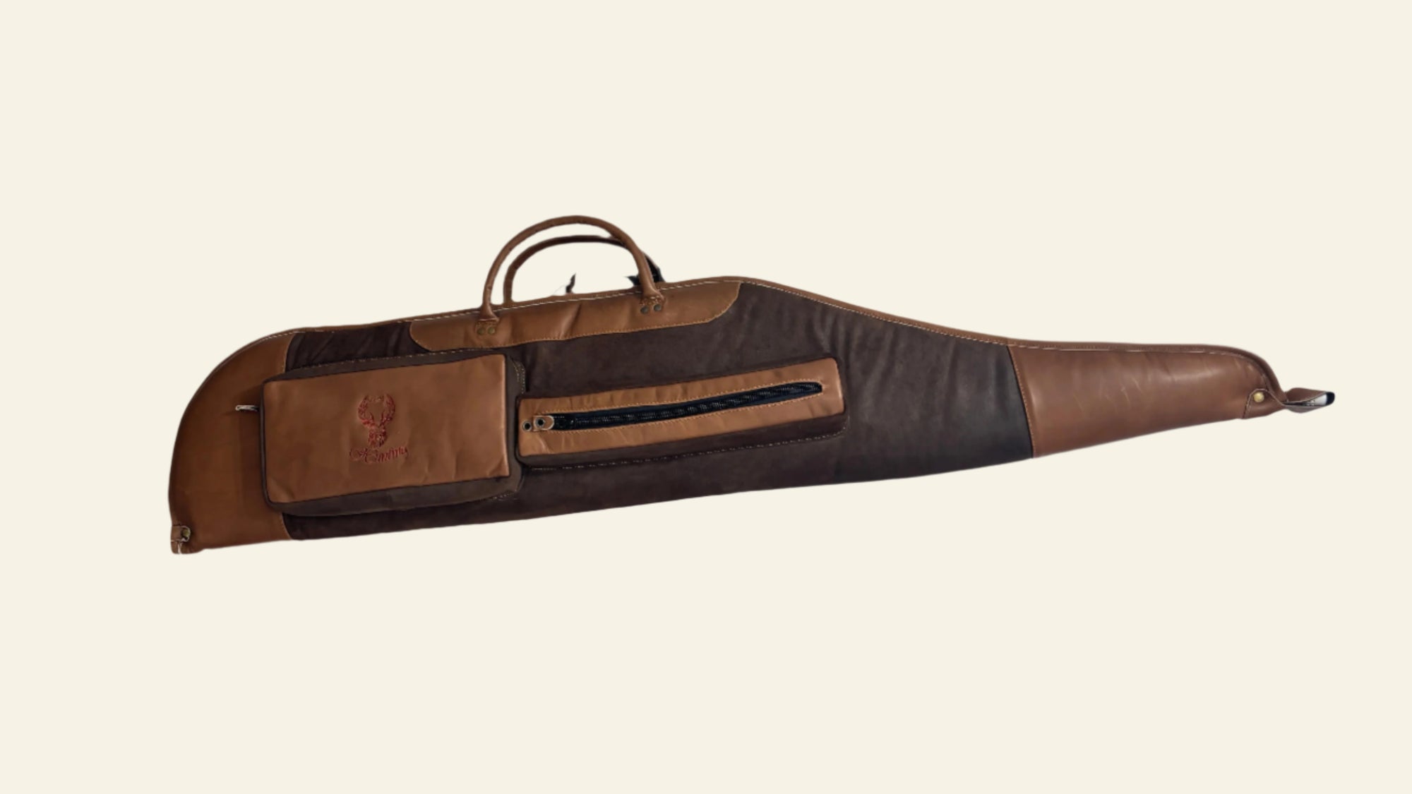 Husa carabina din piele maro, Nobil Hunting, 130cm
