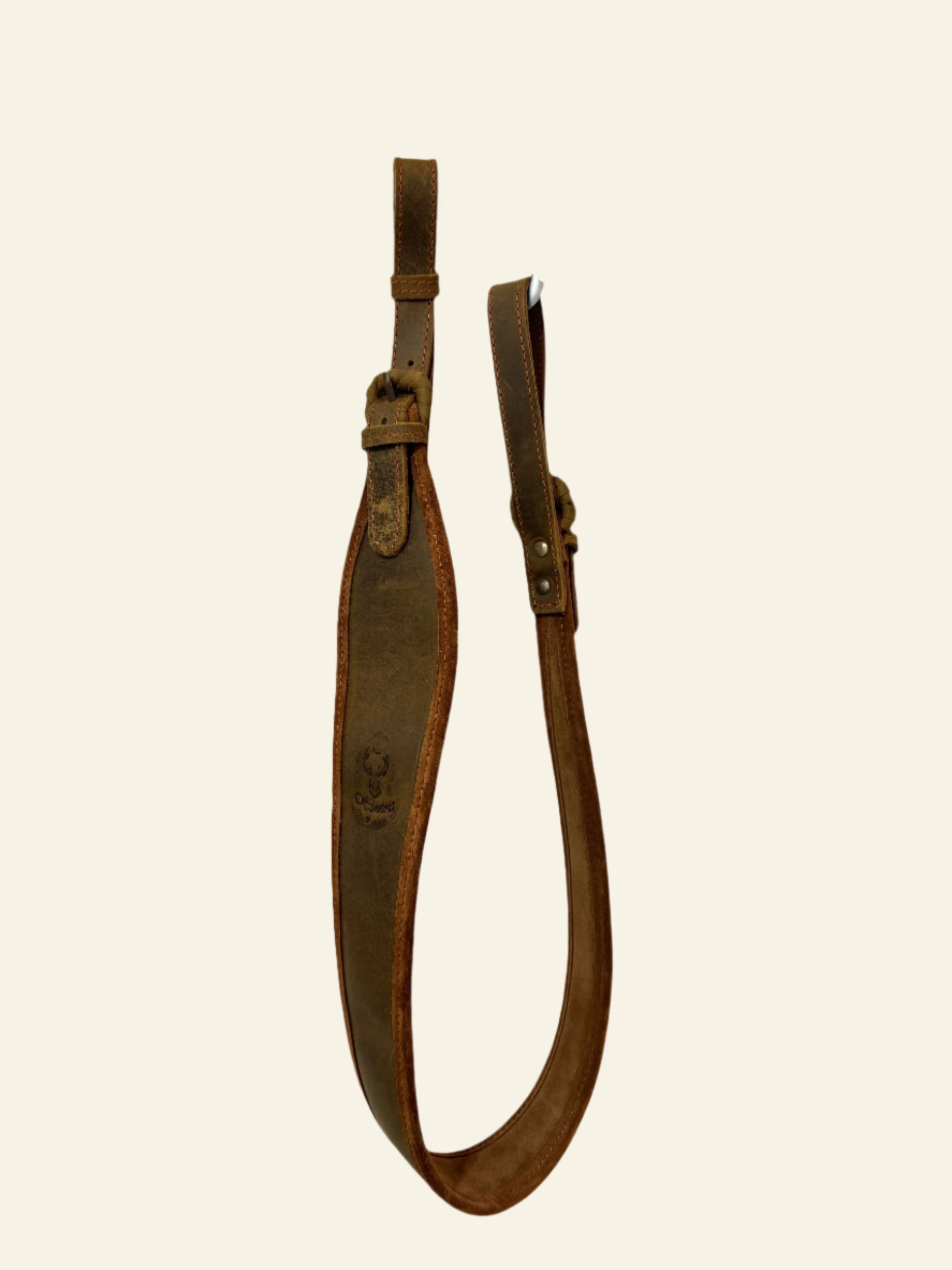 Curea Arma din Piele Lata Maro Nobil Hunting