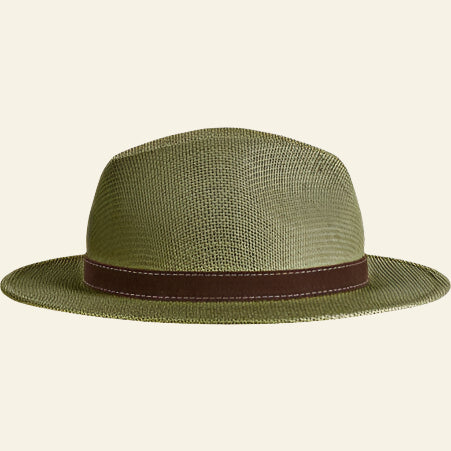 Palarie Blaser Straw Hat, dark oive, din paie