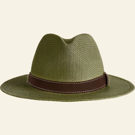 Palarie Blaser Straw Hat, dark oive, din paie