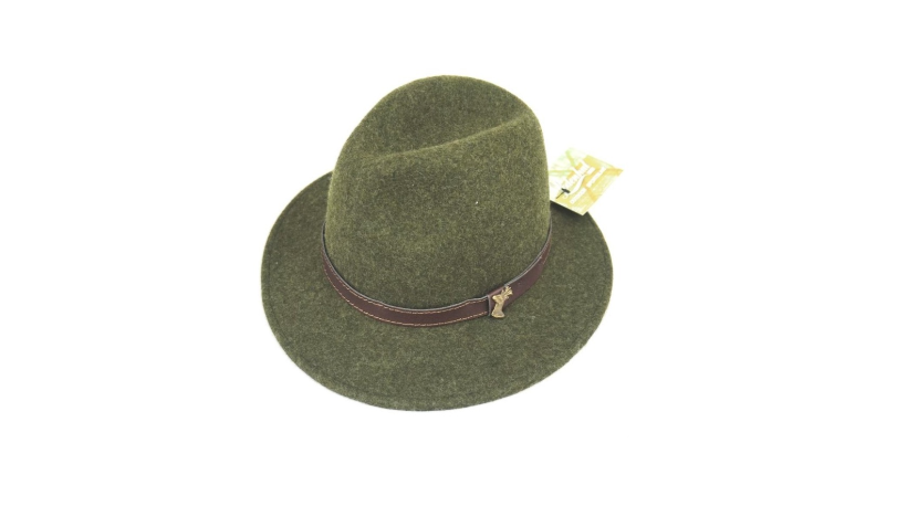 Palarie Lodenhunt, verde, 100% lana, insigna caprior