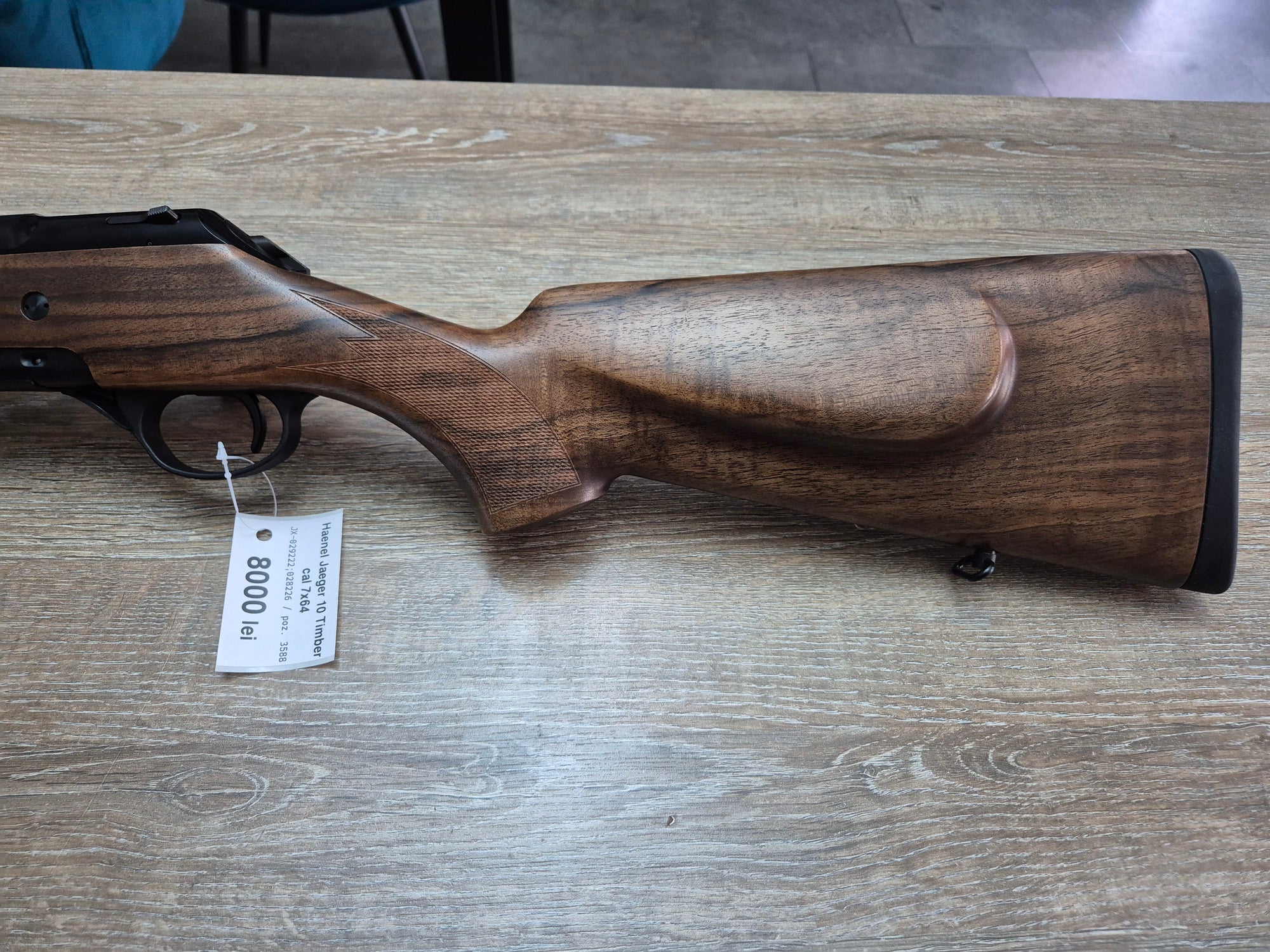 Carabina Haenel Jaeger 10 Timber LX, cal 7x64, 54cm, lemn grad 4