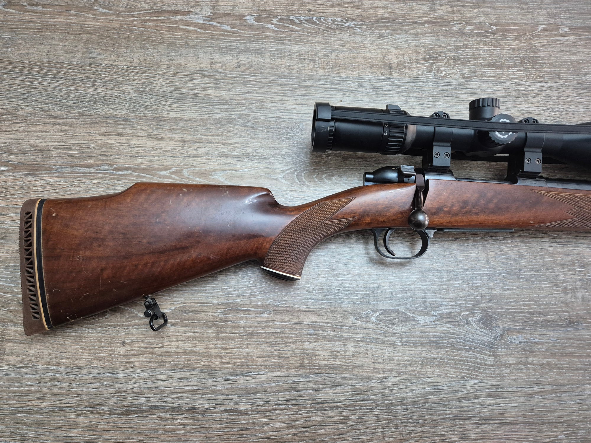 Carabina Mauser, cal 5.6x50 Magnum, 60cm, luneta 2-12x50