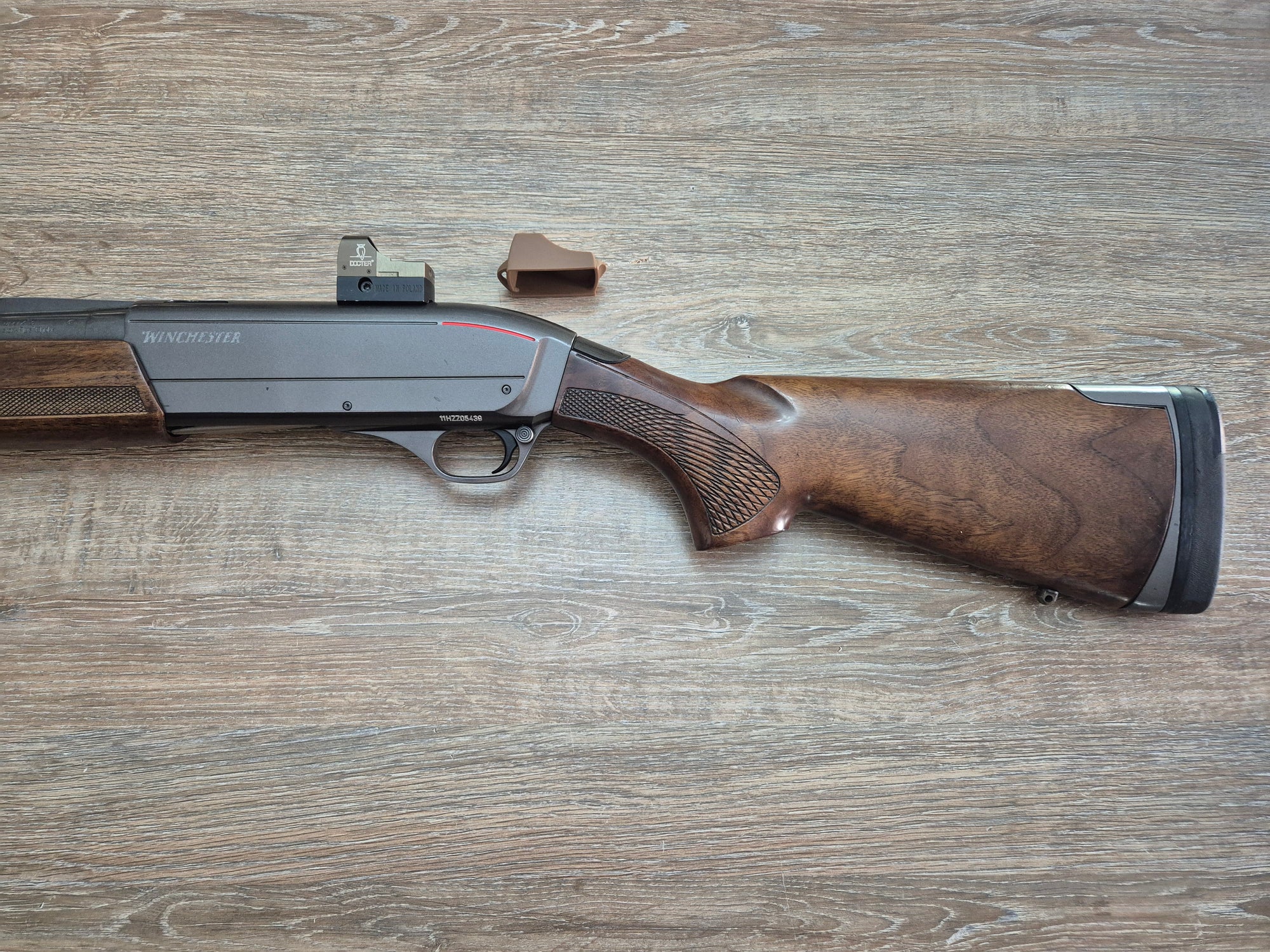 Lisa semiautomata Winchester SX3, cal 12, 76cm, red dot Docter inclus