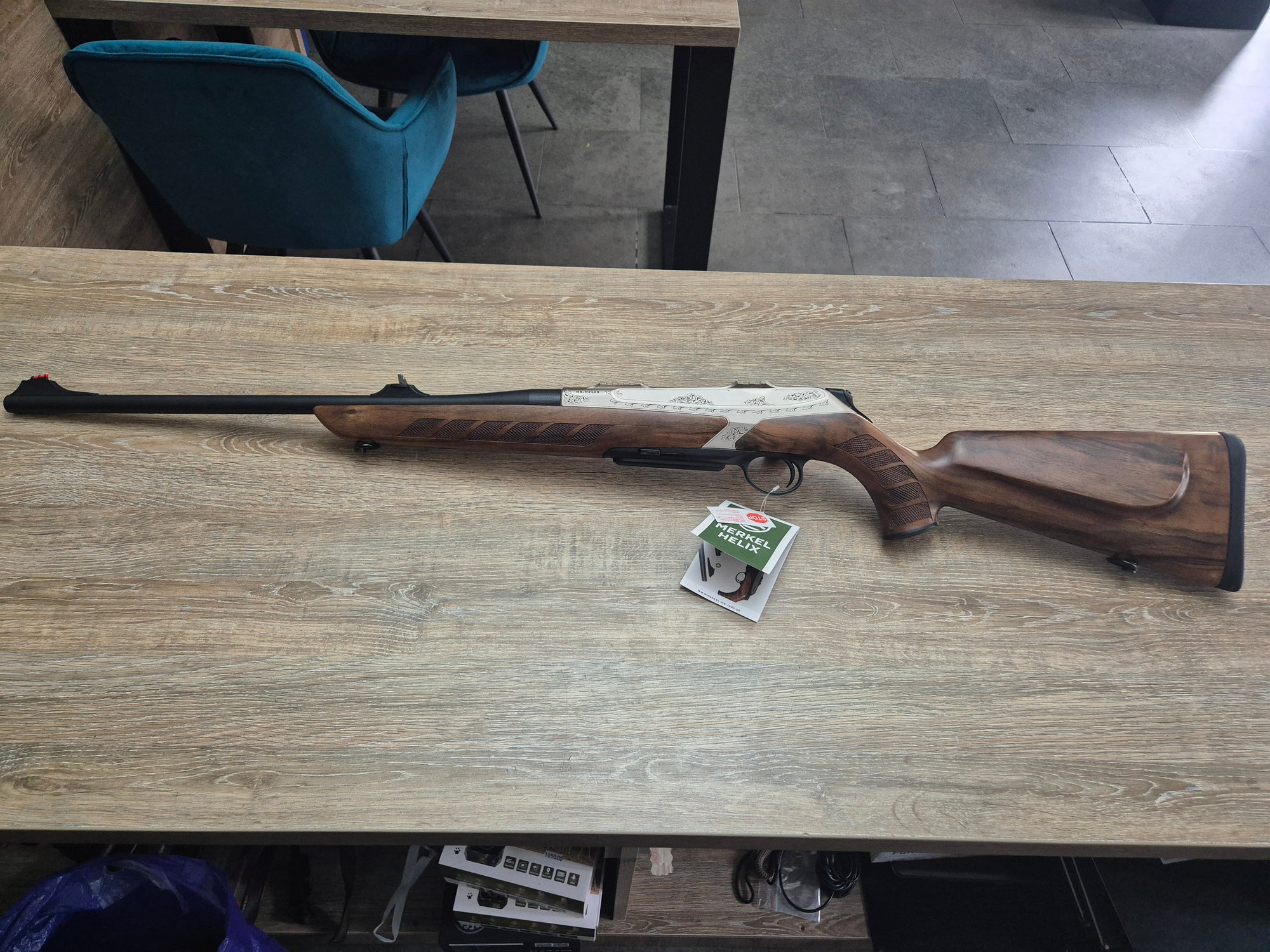 Carabina Merkel RX Helix Arabesque, cal 30-06, 56cm, lemn grad 4