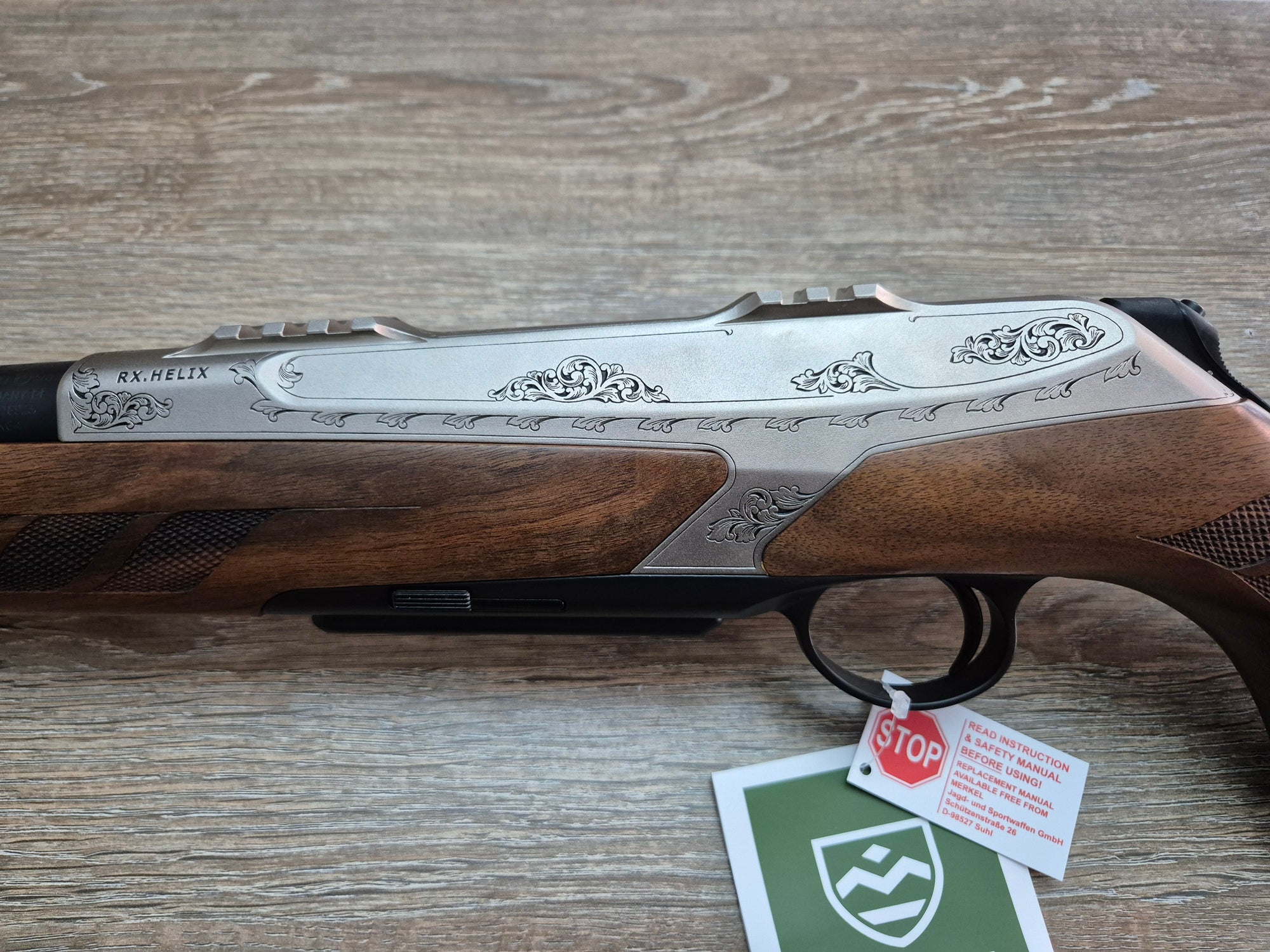 Carabina Merkel RX Helix Arabesque, cal 7x64, 54cm, lemn grad 4