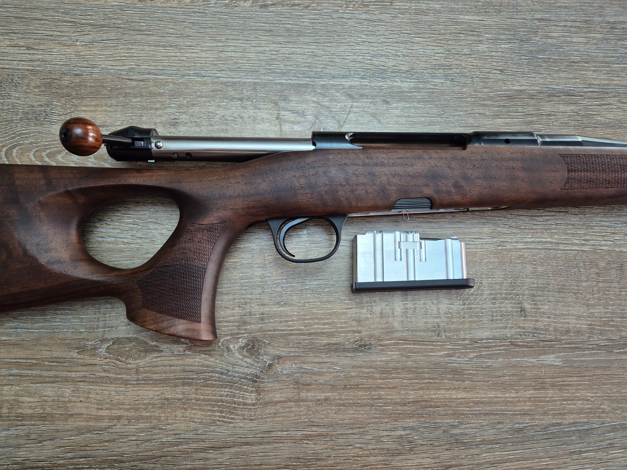 Carabina Heym SR30 Ranger-T cal 30-06, 55cm, inchidere liniara, pat lemn