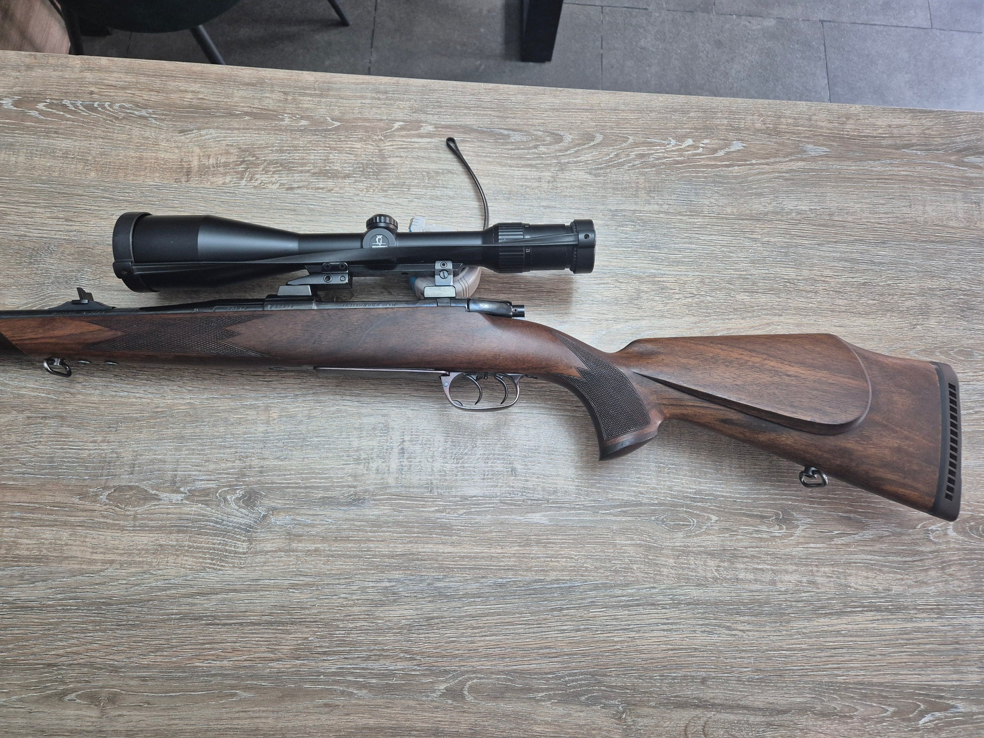 Carabina Heym SR20N, cal 6.5x57, 60cm, luneta Docter 3-12x56