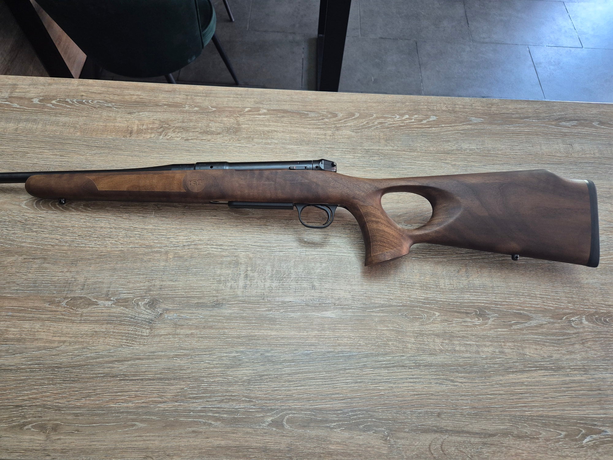 Carabina Heym SR30 Ranger-T cal 8x57 JS, 50cm, inchidere liniara, pat lemn