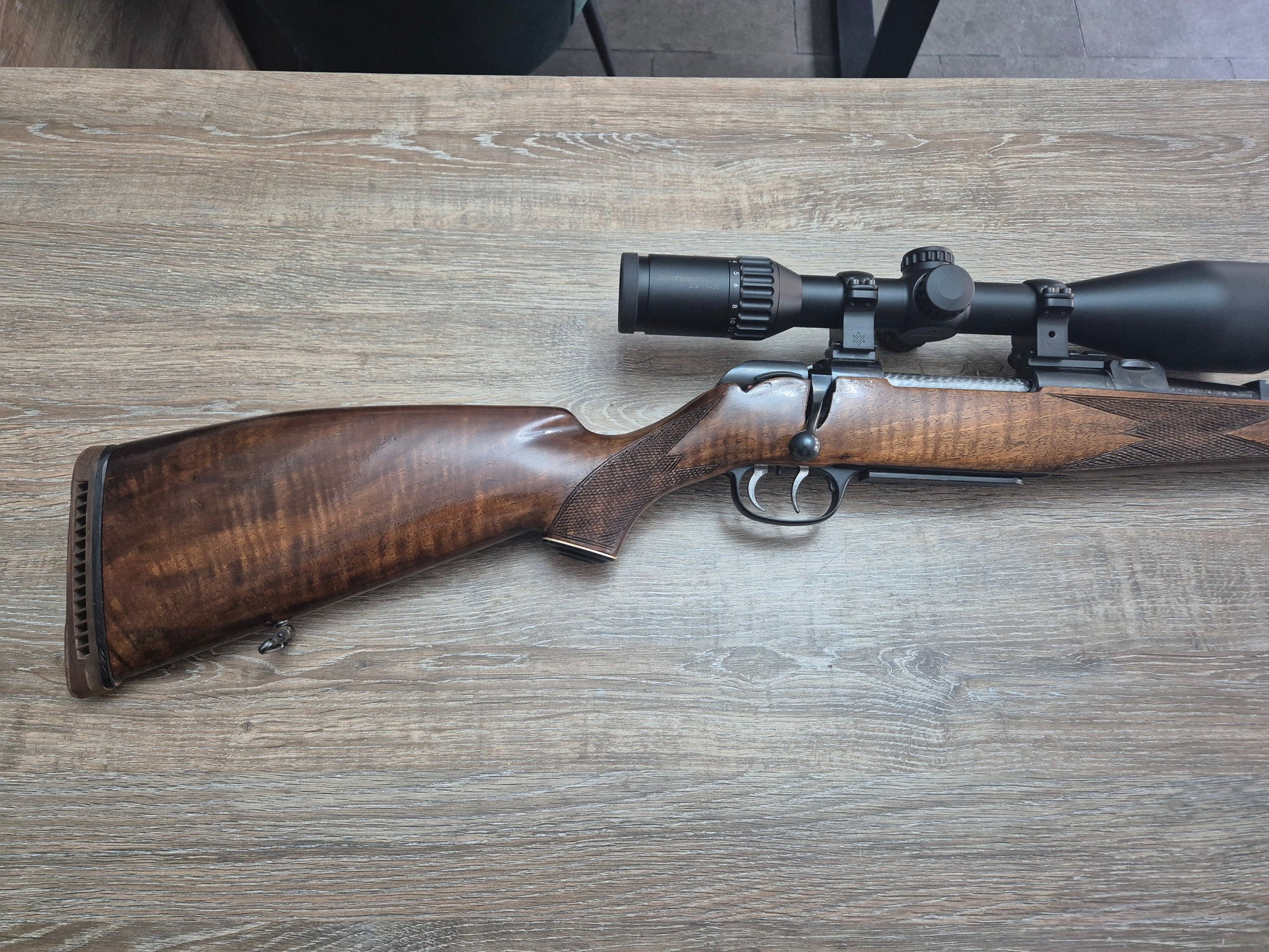 Carabina Krico, cal 7x64, 60cm, luneta Vector Optics 2.5-15x56