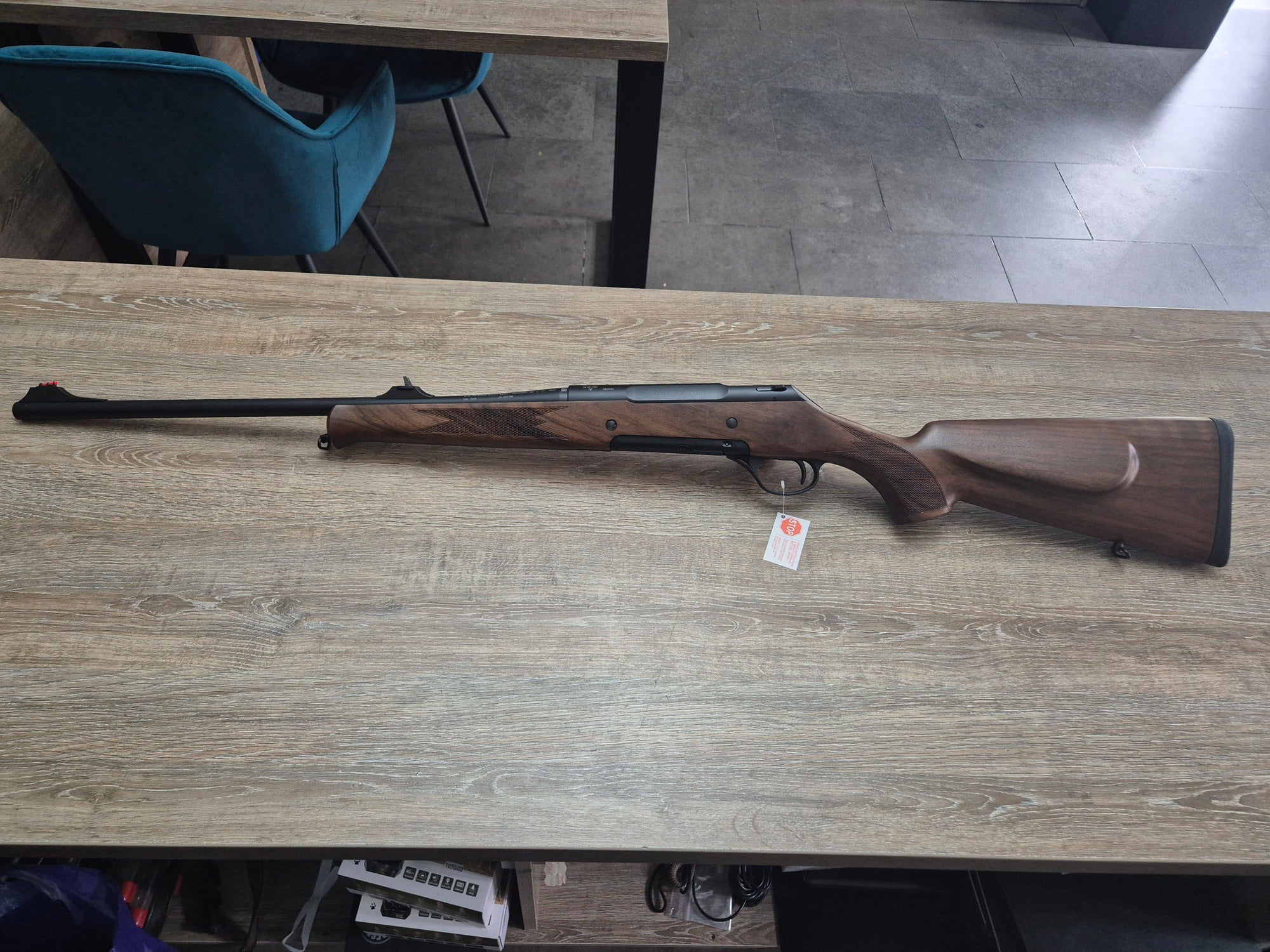 Carabina Haenel Jaeger 10, cal 7x64, 56cm, pat lemn