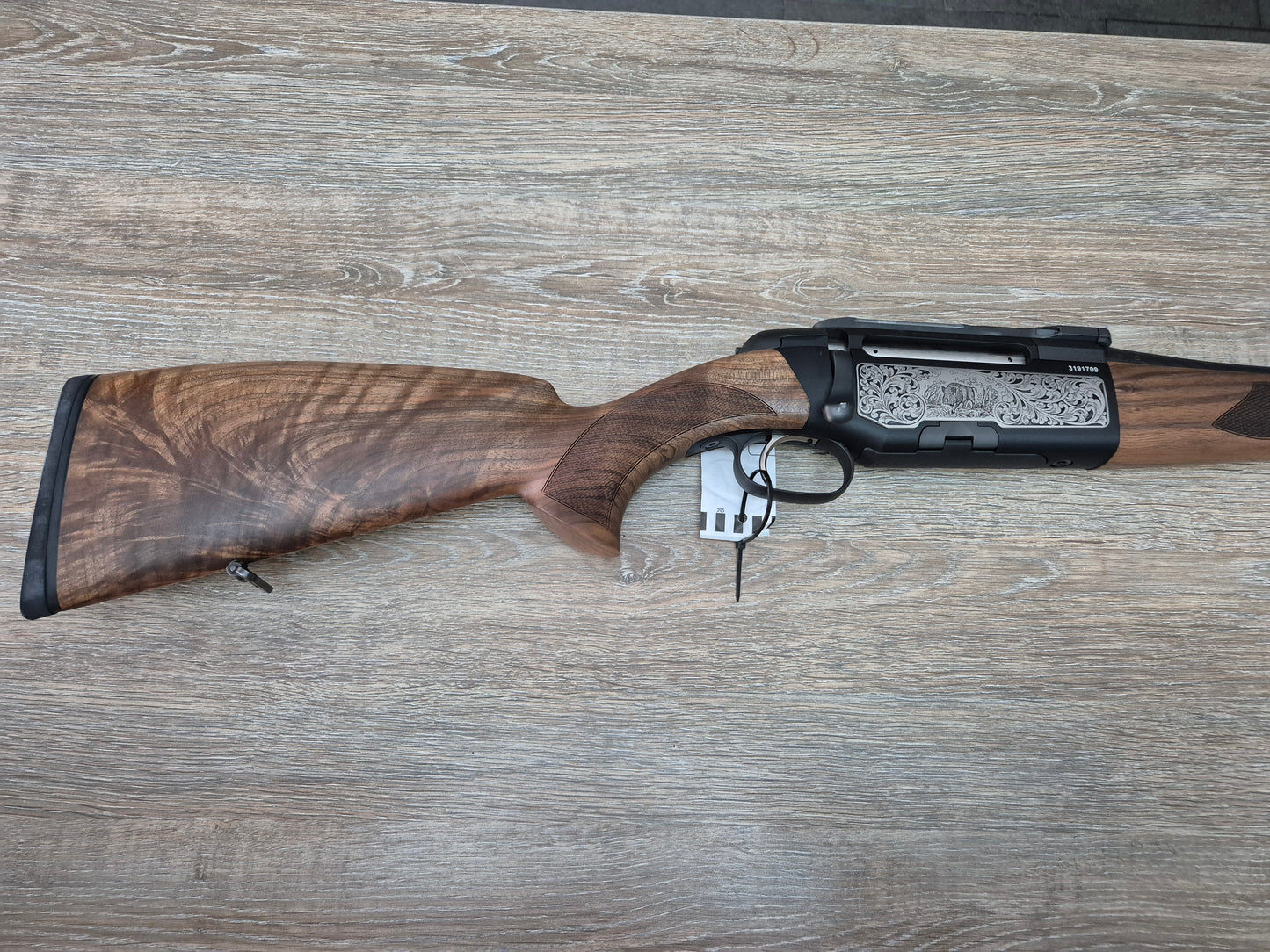 Carabina Steyr Mannlicher Luxus, cal 7x64, 56cm, lemn, gravuri