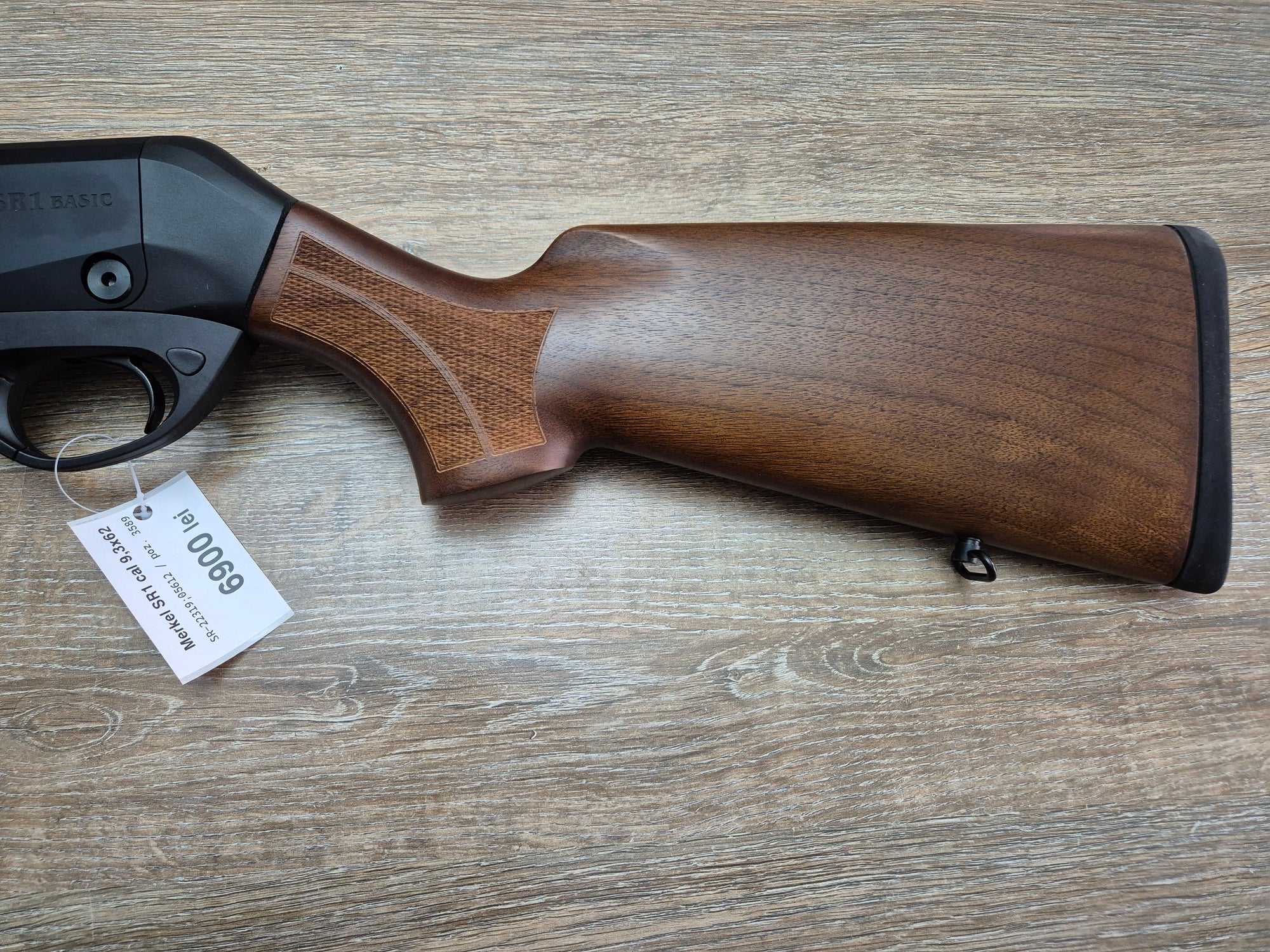 Carabina semiauto Merkel SR1 Basic, cal 9.3x62, 50cm, pat lemn