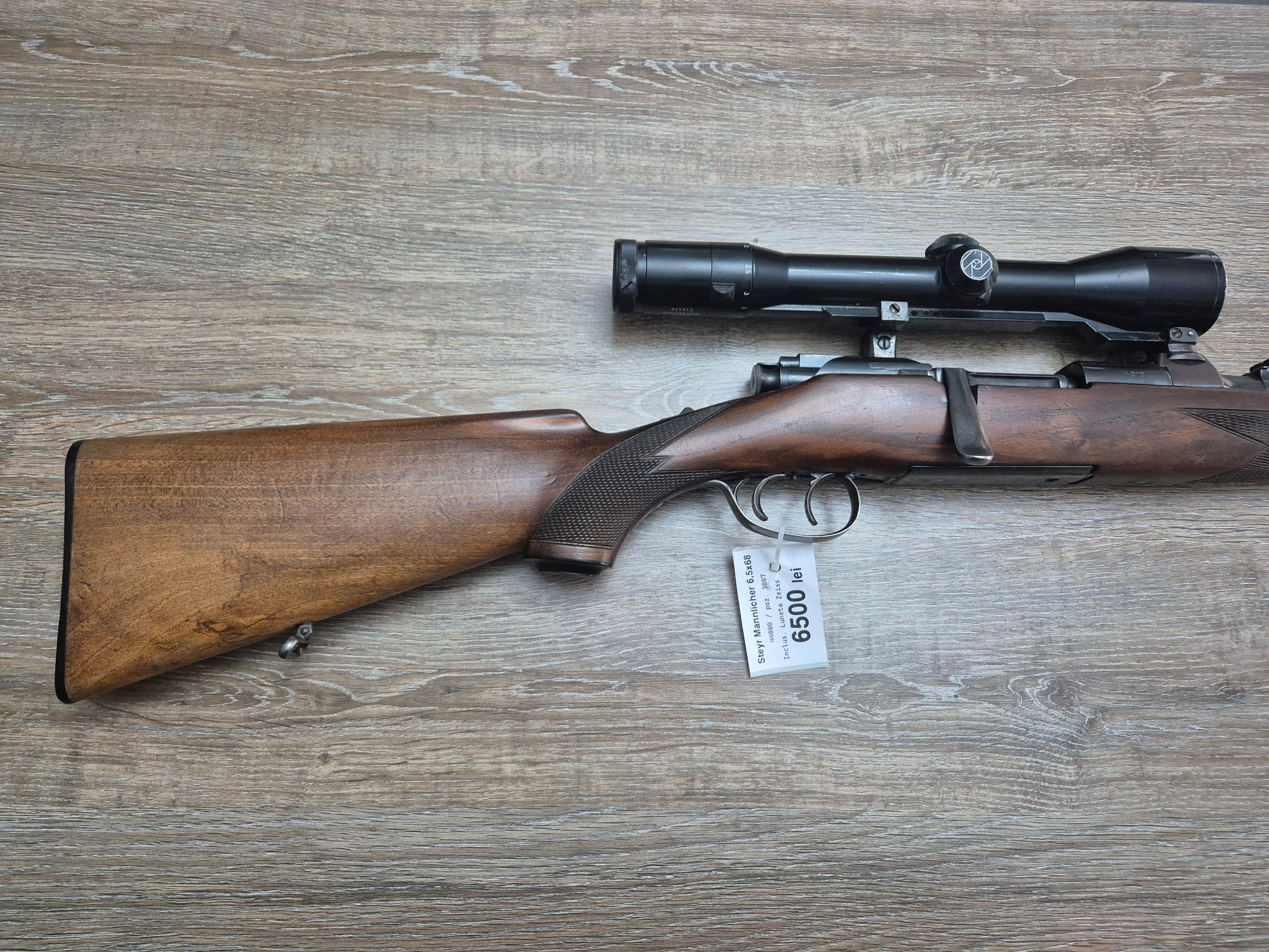 Carabina Steyr Mannlicher, cal 6.5x68, 65cm, Zeiss Diavari