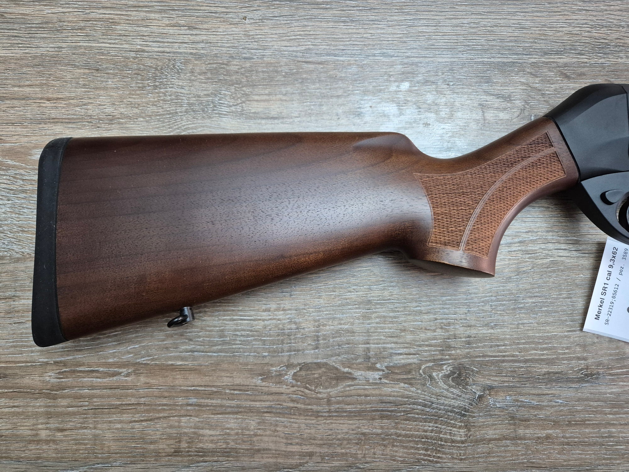 Carabina semiauto Merkel SR1 Basic, cal 9.3x62, 50cm, pat lemn