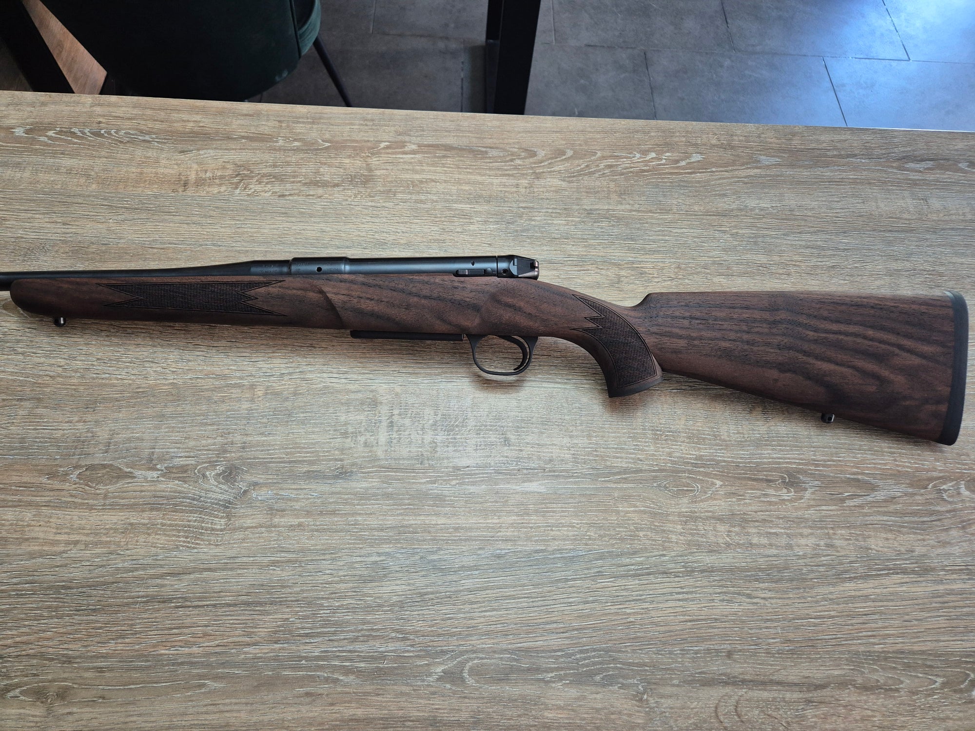 Carabina Heym SR30 Allranger cal 8x57 JS, 50cm, inchidere liniara, pat lemn