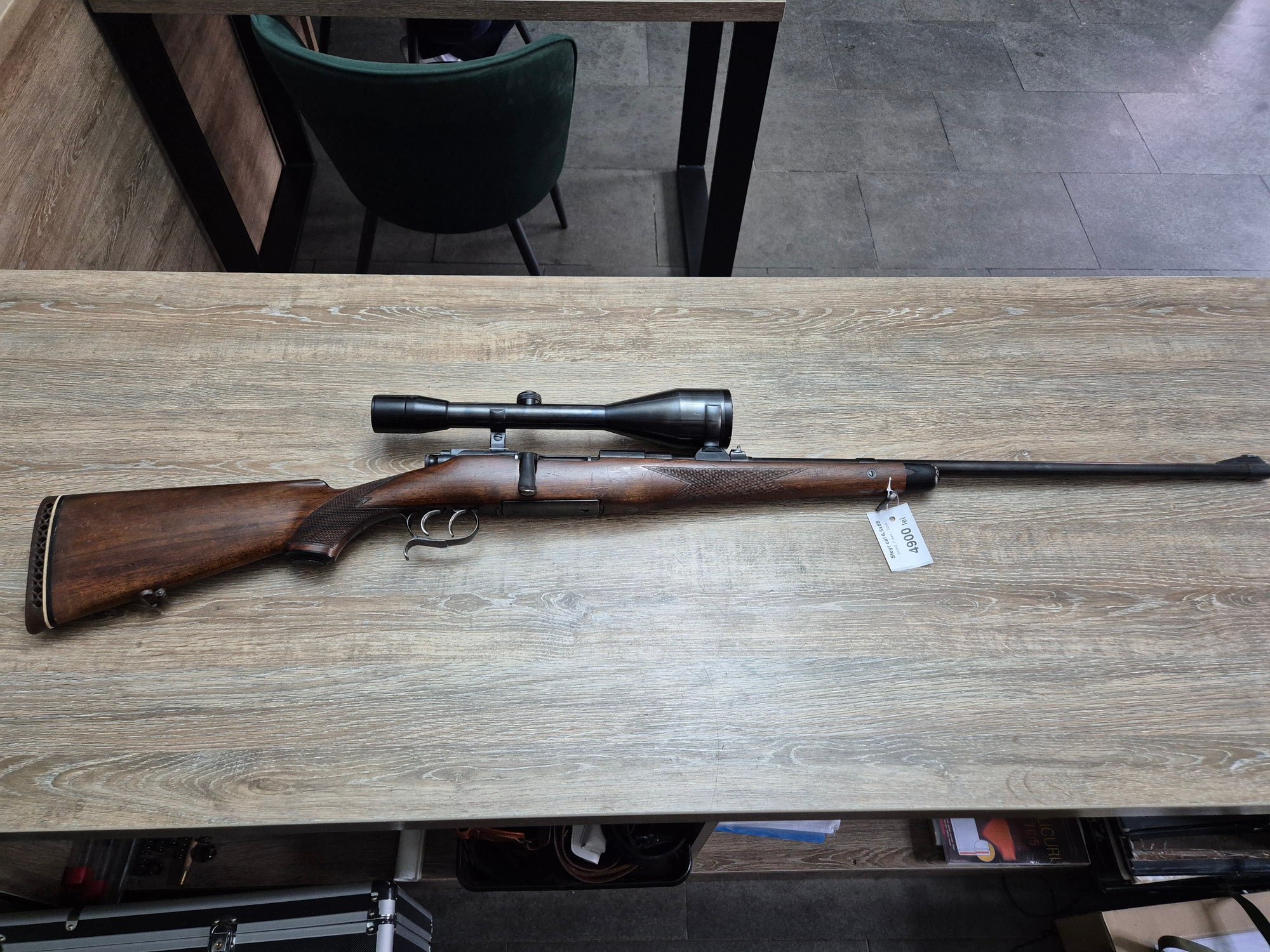 Carabina Steyr Mannlicher, cal 6.5x68, 62cm, luneta fixa cadou