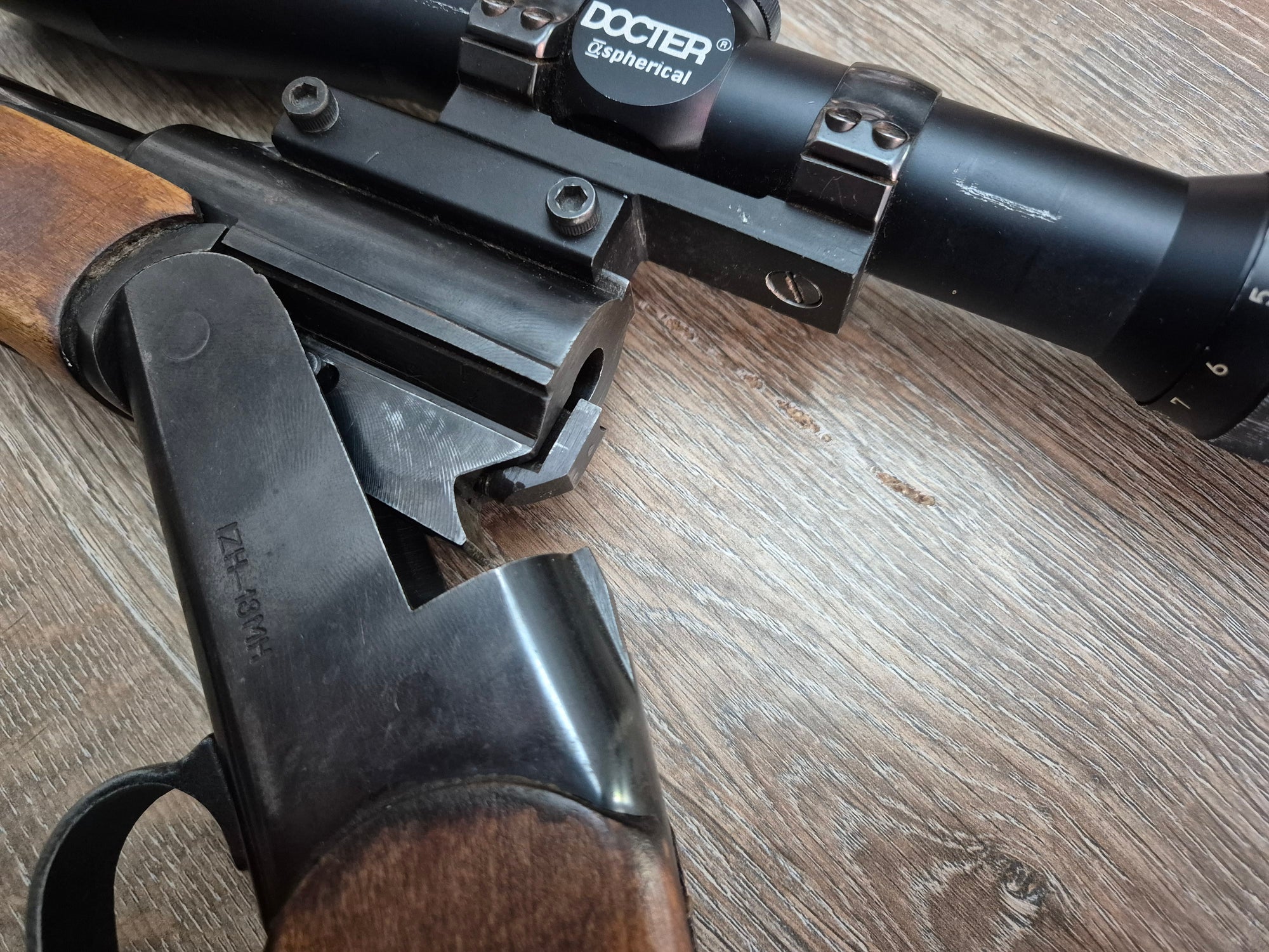 Carabina basculanta Baikal IZH18MN cal 308win, 60cm, luneta Docter 2.5-10x