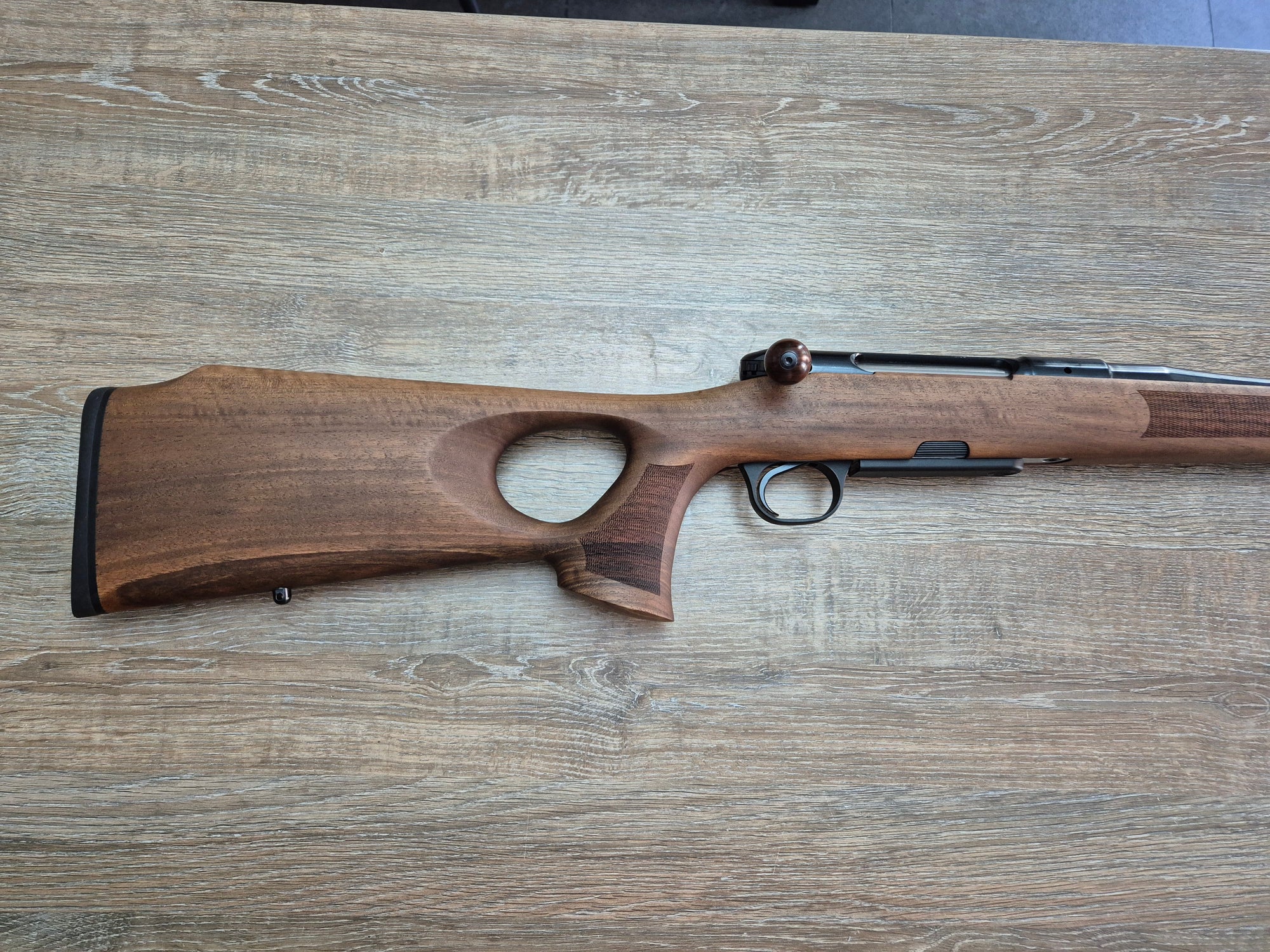 Carabina Heym SR30 Ranger-T cal 308 win, 50cm, inchidere liniara, pat lemn