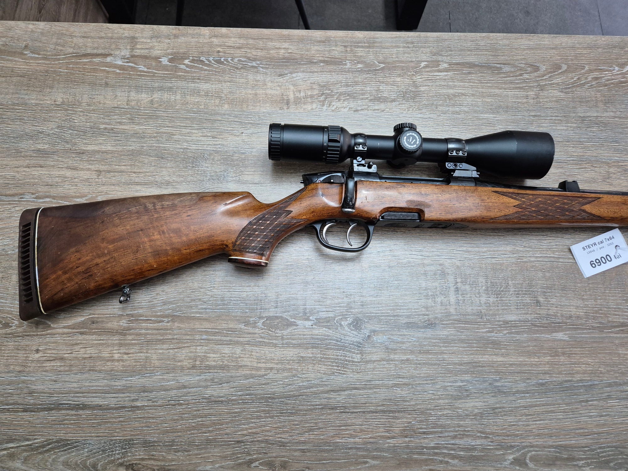 Carabina Steyr Mannlicher, cal 7x64, 64cm, luneta 2.5-10x50