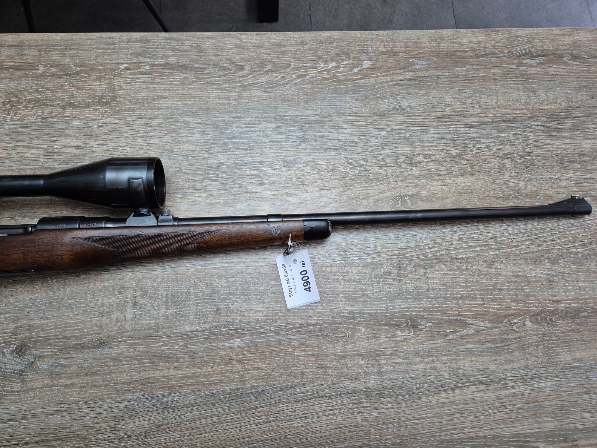 Carabina Steyr Mannlicher, cal 6.5x68, 62cm, luneta fixa cadou