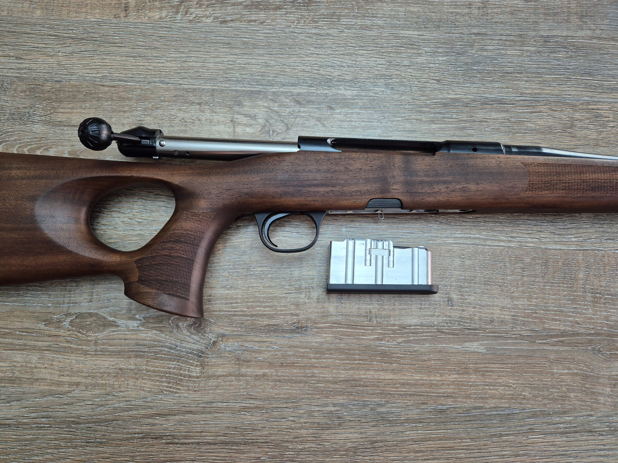 Carabina Heym SR30 Ranger-T cal 6.5 Creedmoor, 55cm, inchidere liniara, pat lemn