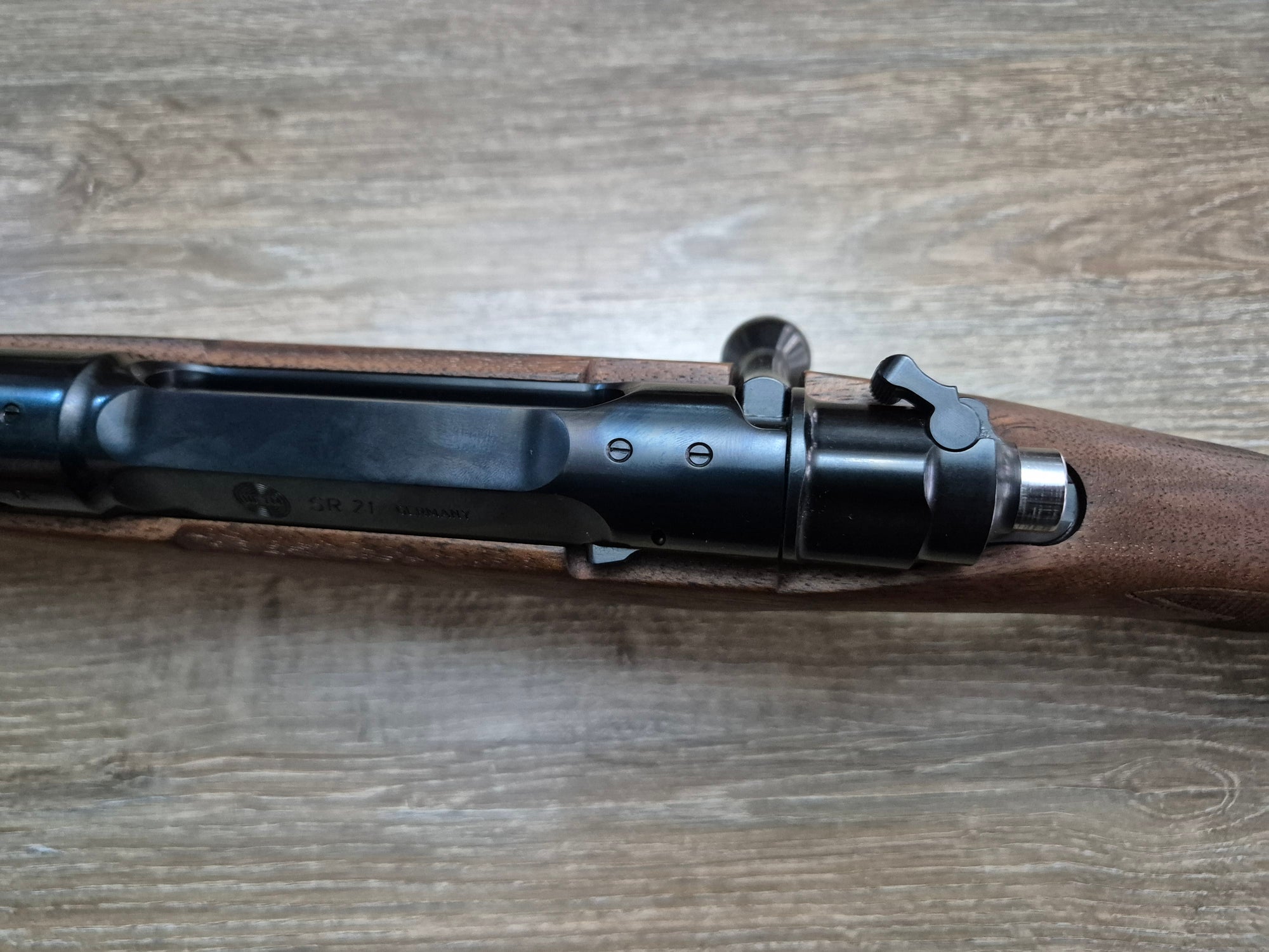 Carabina Heym SR21, cal 7x64, 55cm, pat lemn clasic