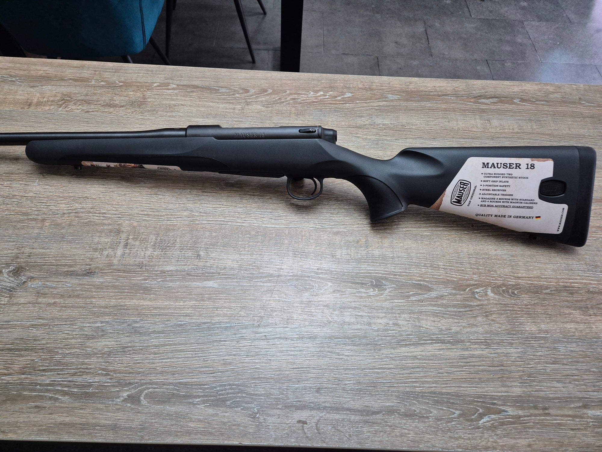 Carabina Mauser M18, cal 30-06, 56cm, pat sintetic, filet 15x1