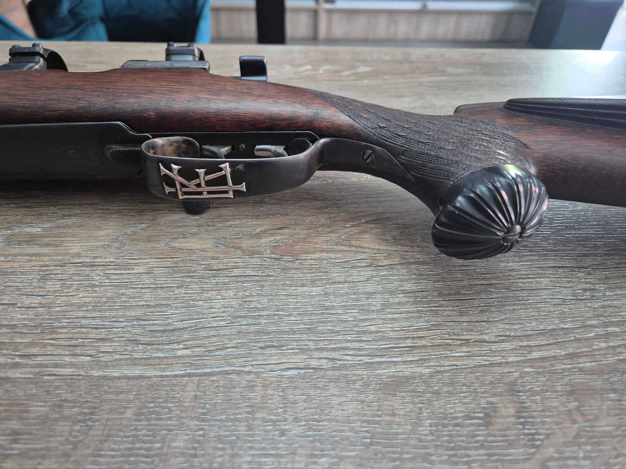 Carabina unicata, sistem Mauser 98, cal 308 Norma Mag, 60cm