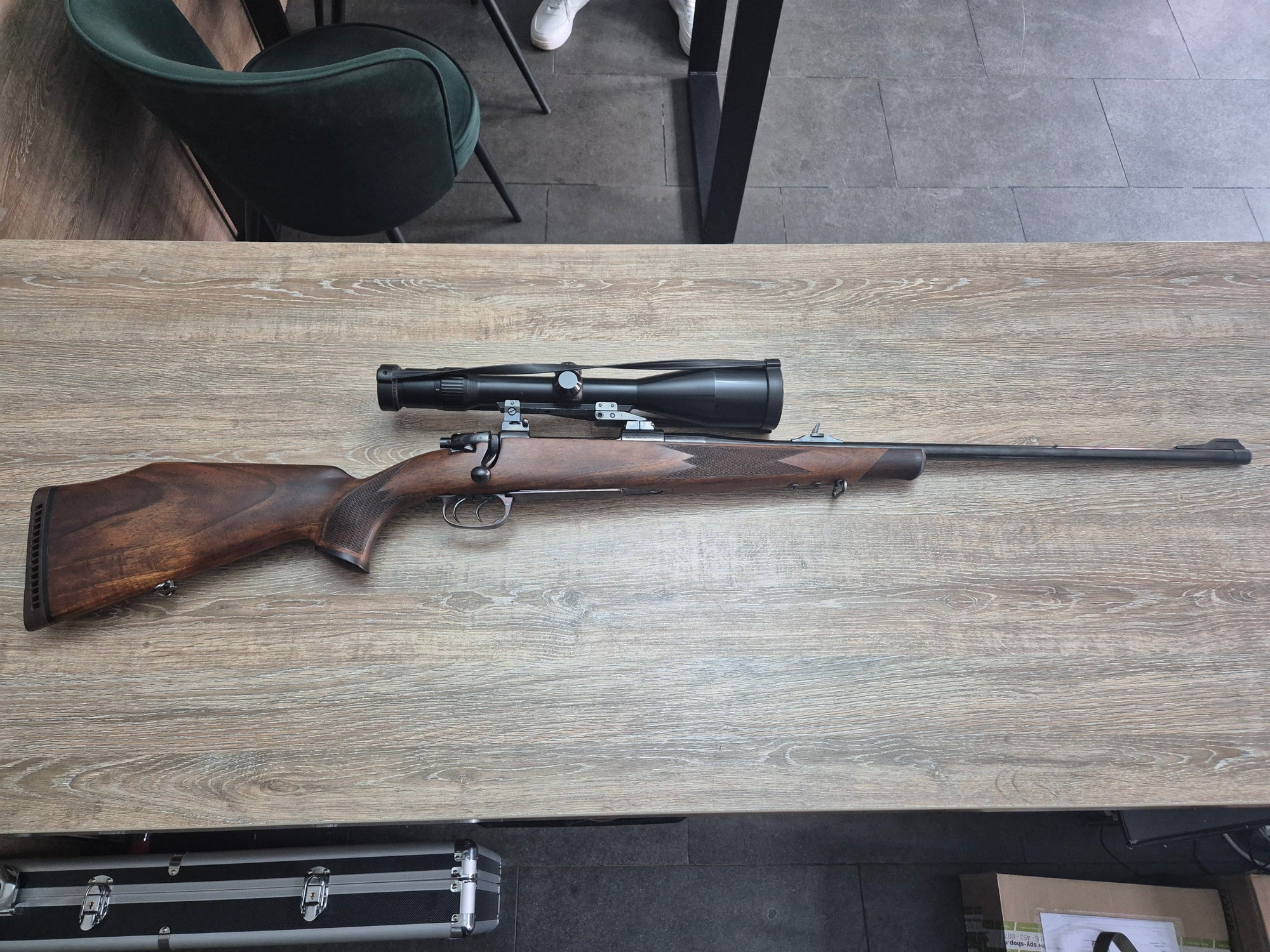 Carabina Heym SR20N, cal 6.5x57, 60cm, luneta Docter 3-12x56