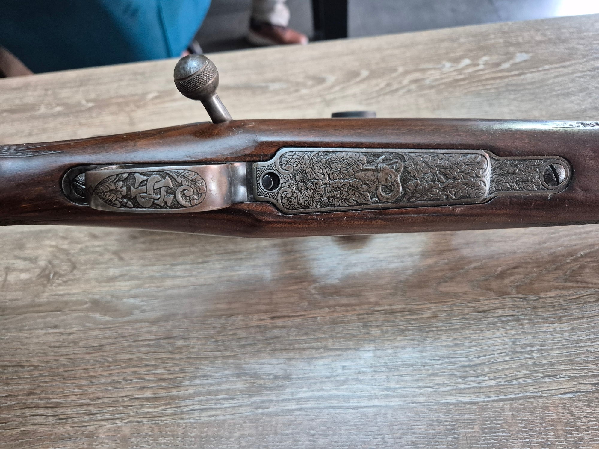 Carabina Husqvarna, cal 8x57JS, 61 cm, luneta Noblex 1-6x24