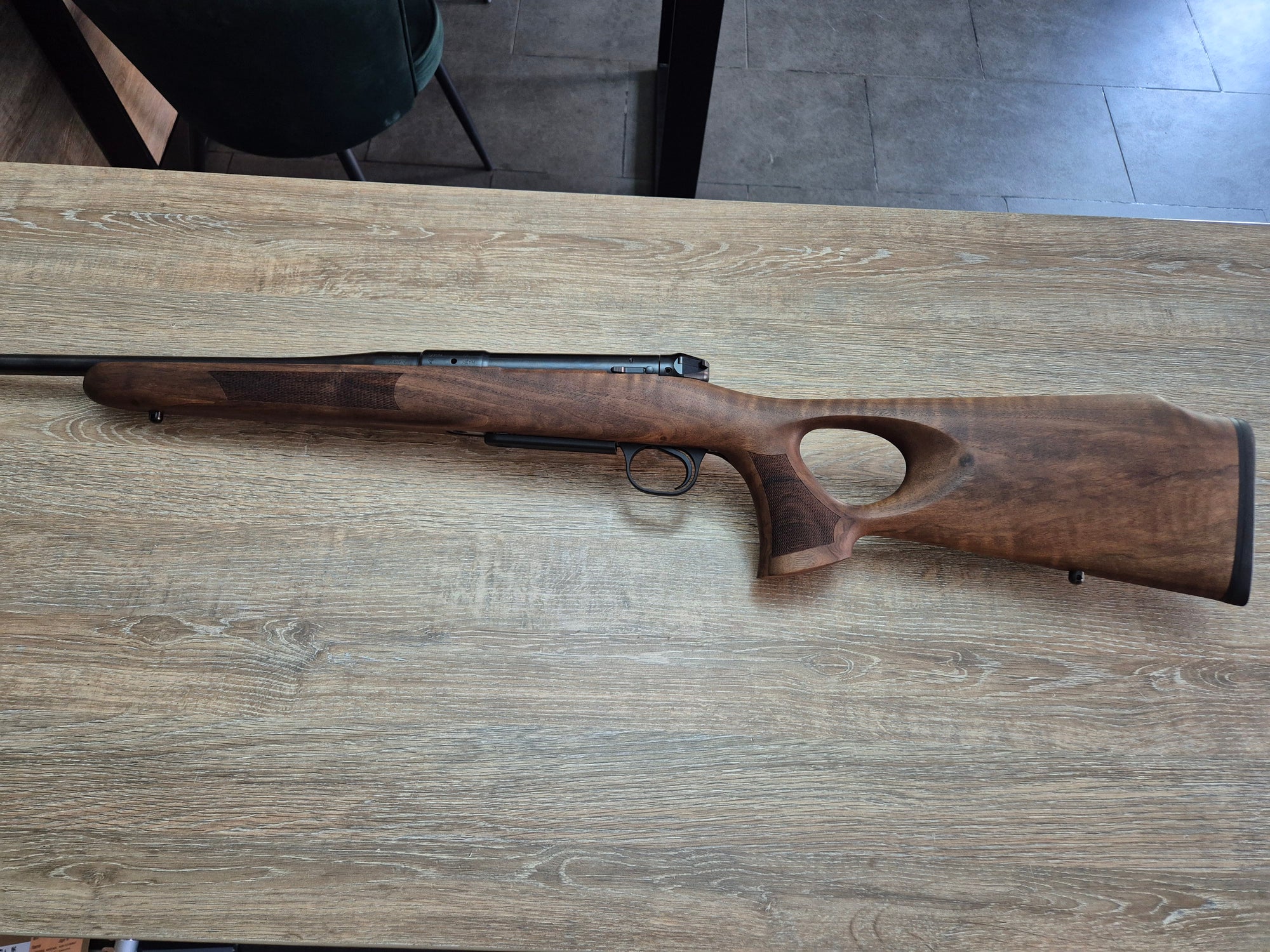 Carabina Heym SR30 Ranger-T cal 308 win, 50cm, inchidere liniara, pat lemn