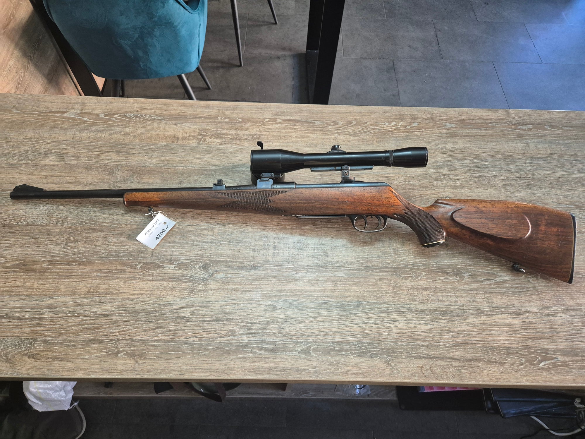 Carabina Krico, cal 7x64, teava 51cm, luneta 6x42