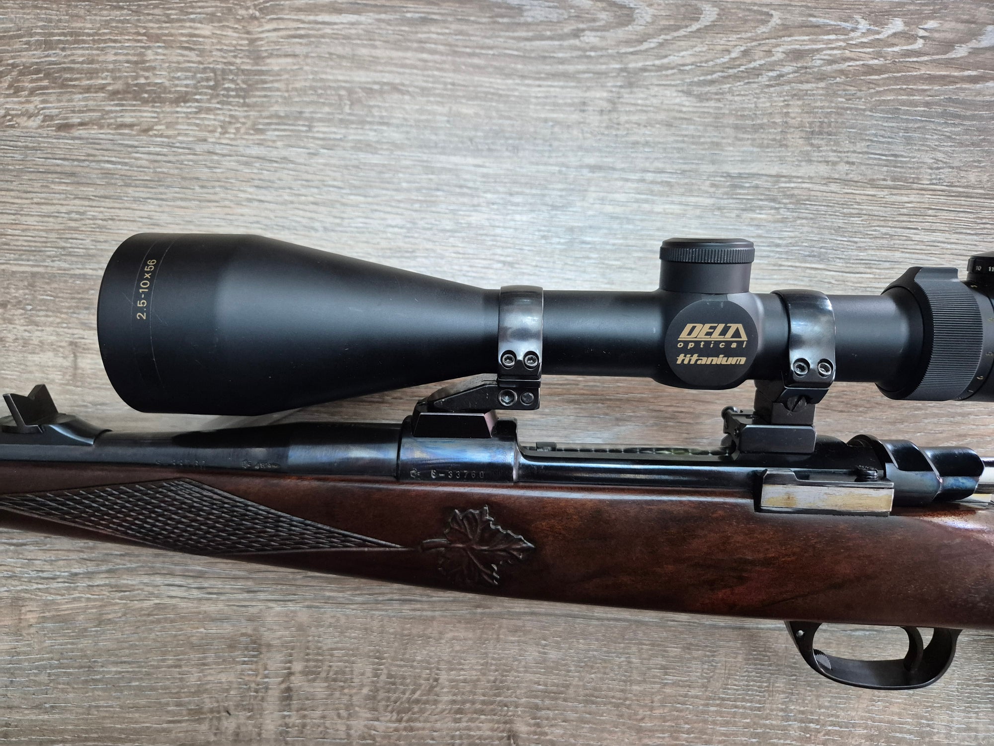 Carabina Santa Barbara, cal 243 win, 61cm, luneta Delta Titanium 2.5-10x56