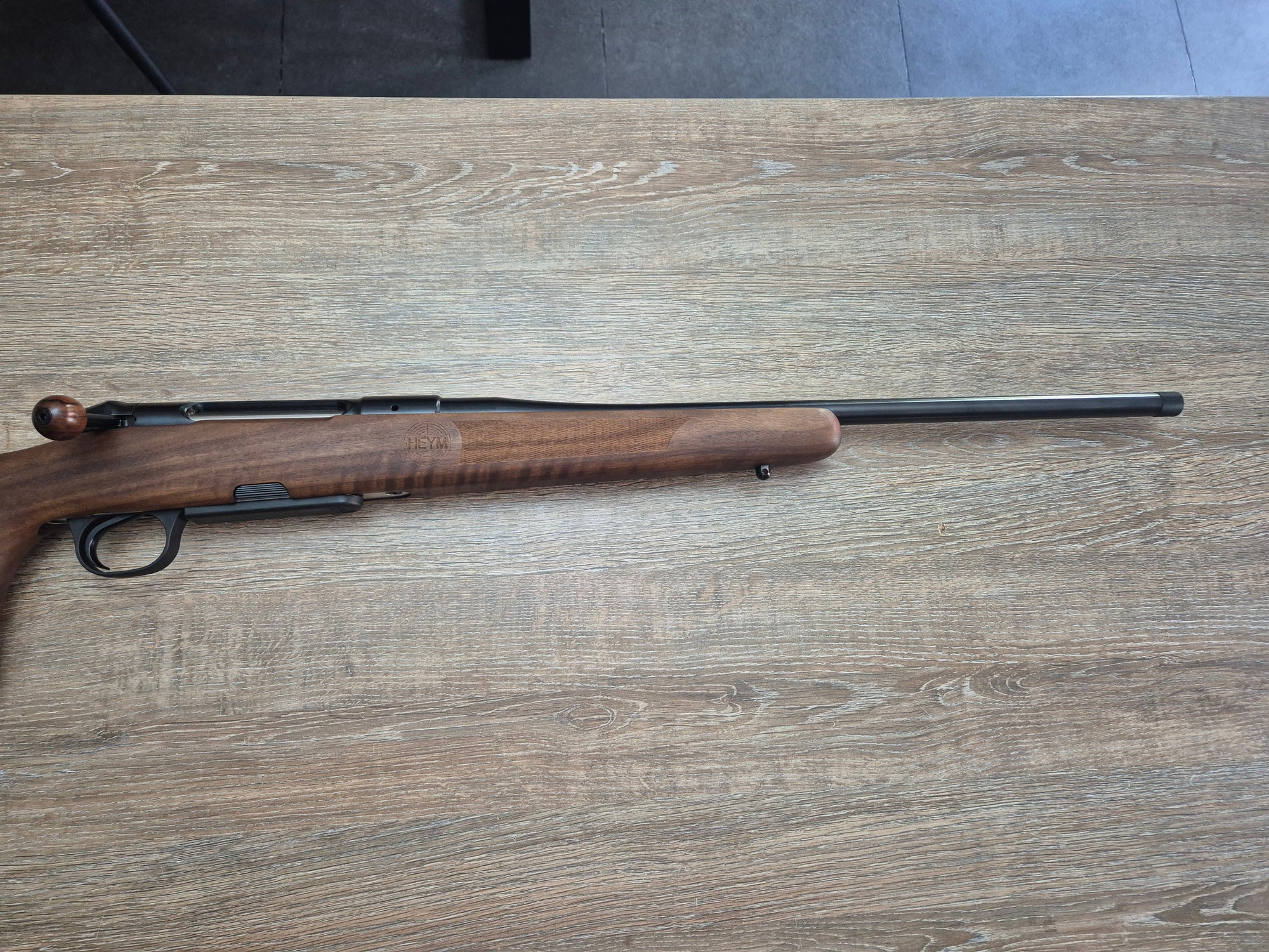 Carabina Heym SR30 Ranger-T cal 8x57 JS, 50cm, inchidere liniara, pat lemn