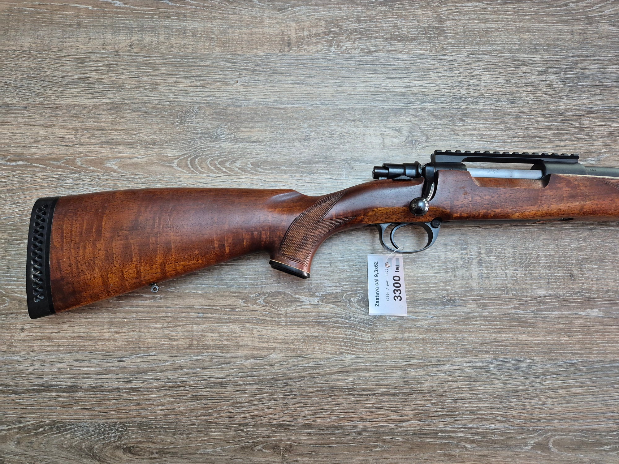 Carabina Zastava, cal 9.3x62, 60cm, sina weaver inclusa