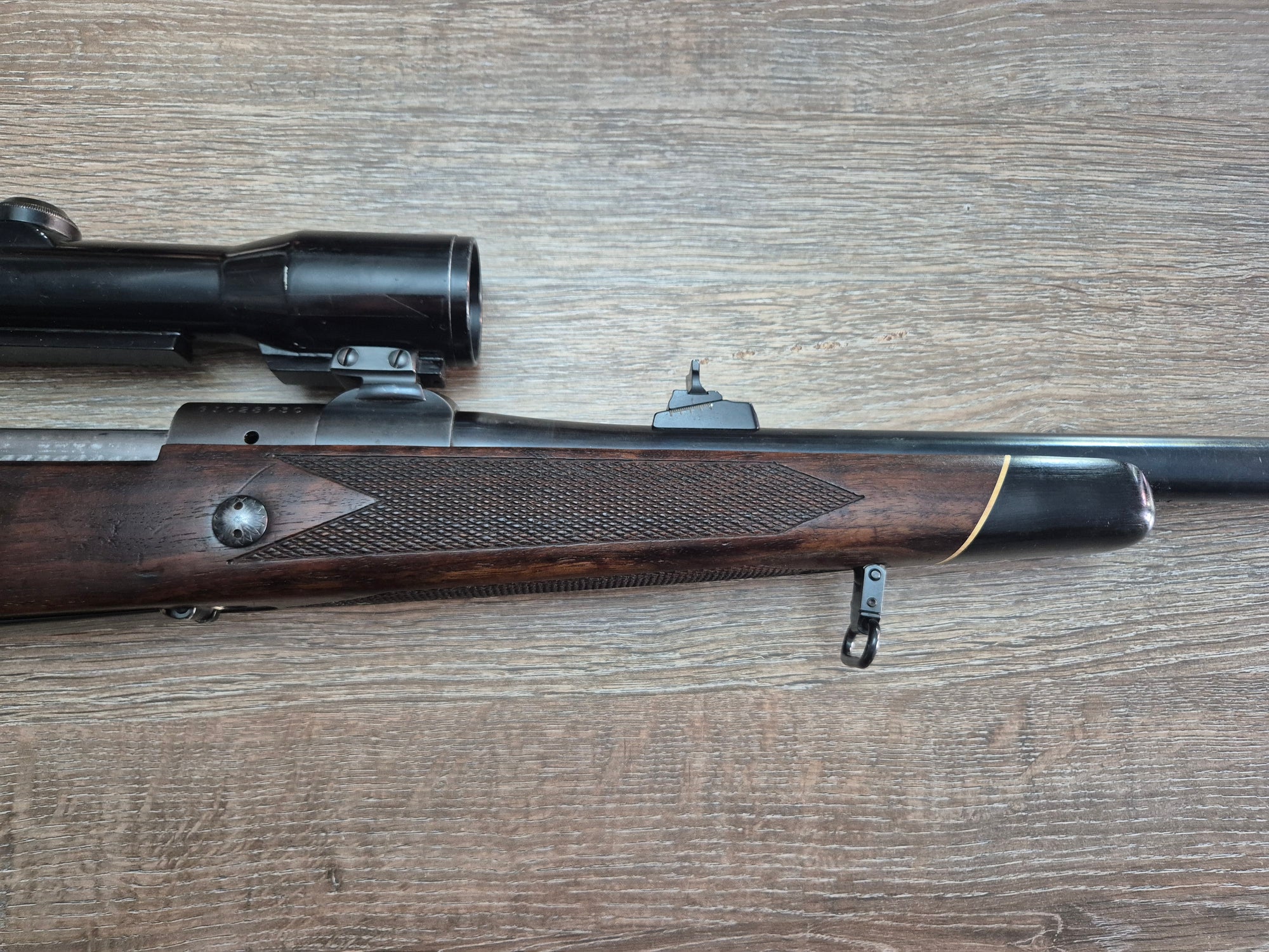 Carabina Winchester 70, cal 375 H&H, teava 60cm