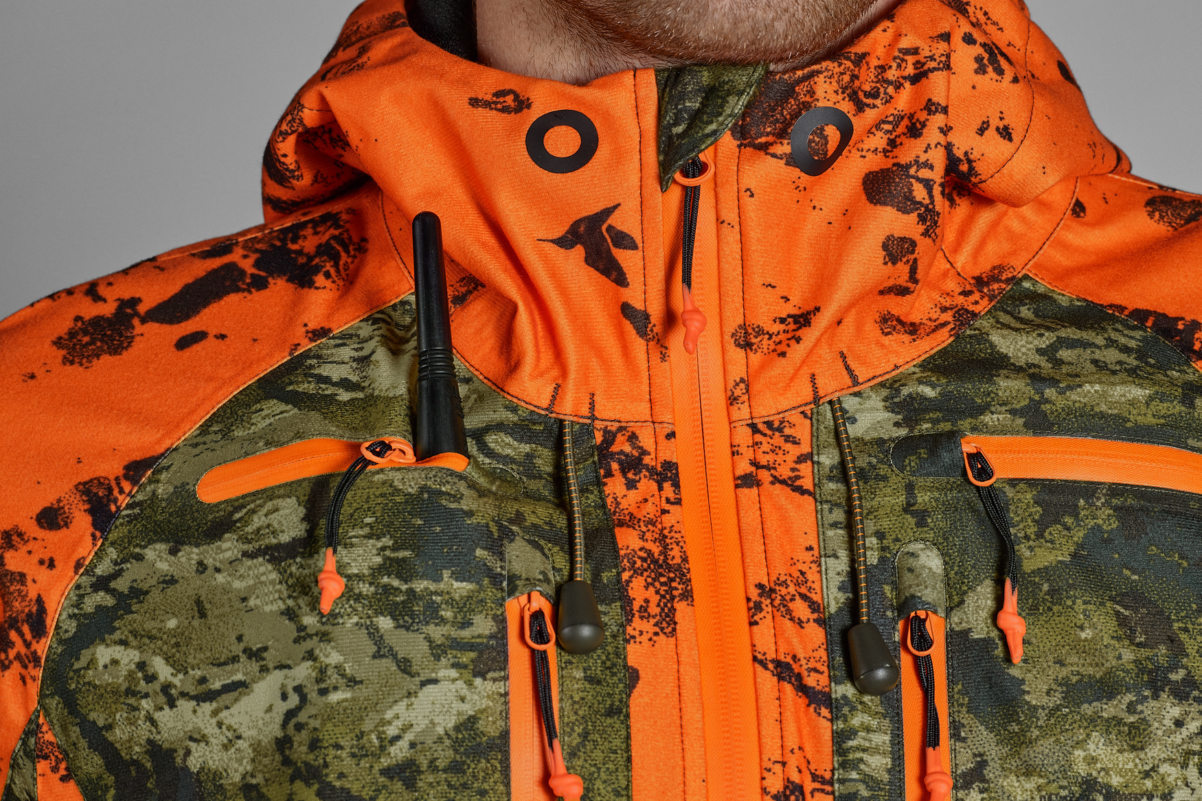 Geaca Seeland Vantage, impermeabila, orange/camo