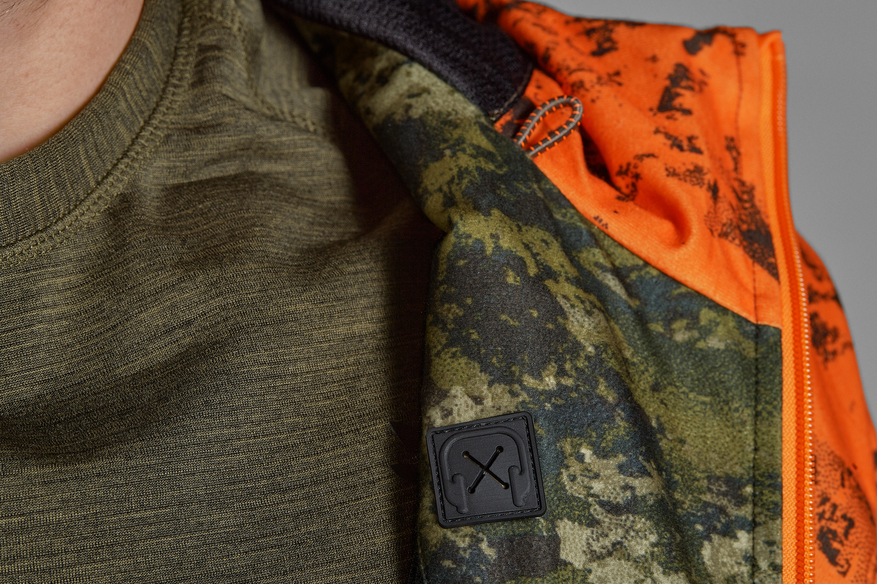 Geaca Seeland Vantage, impermeabila, orange/camo