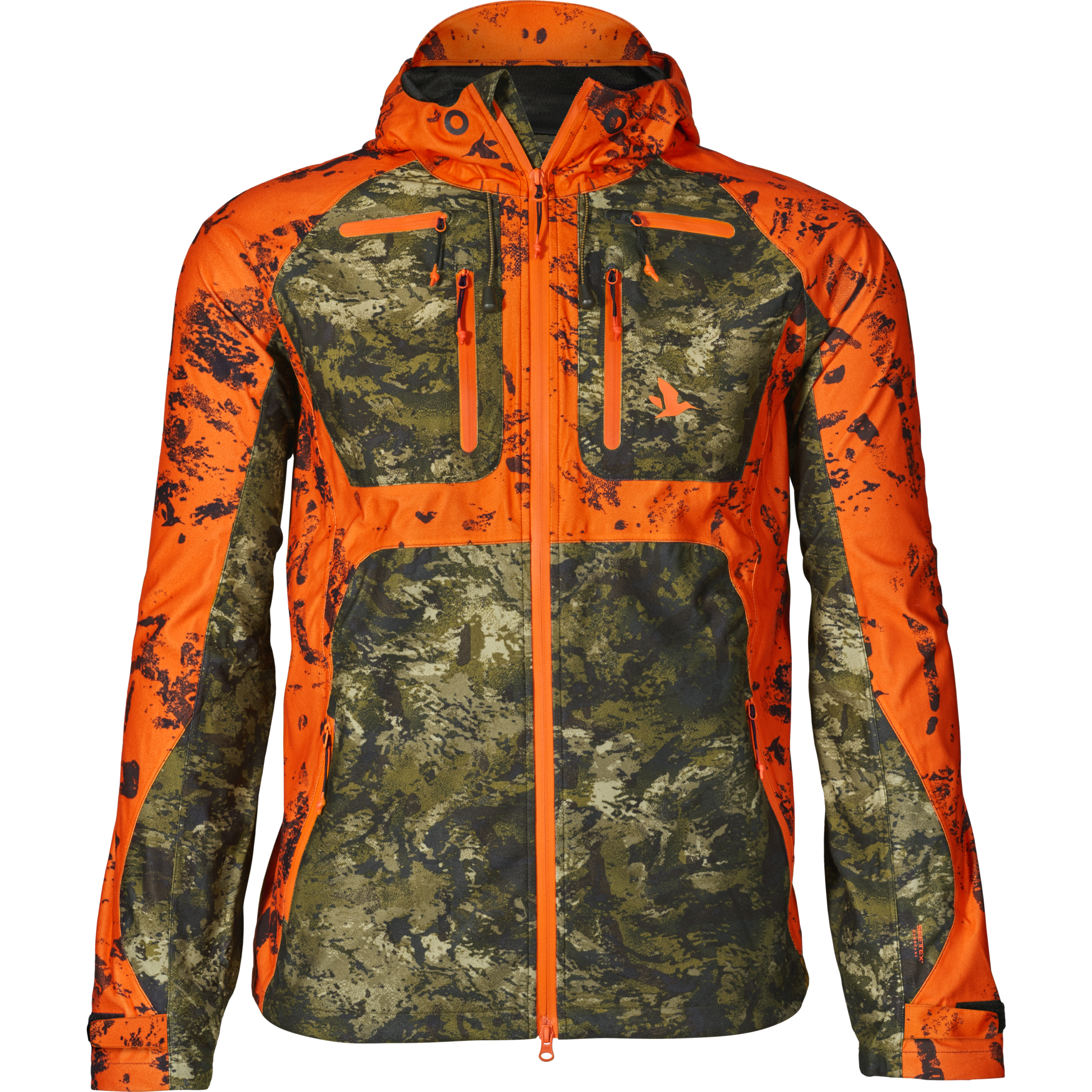 Geaca Seeland Vantage, impermeabila, orange/camo