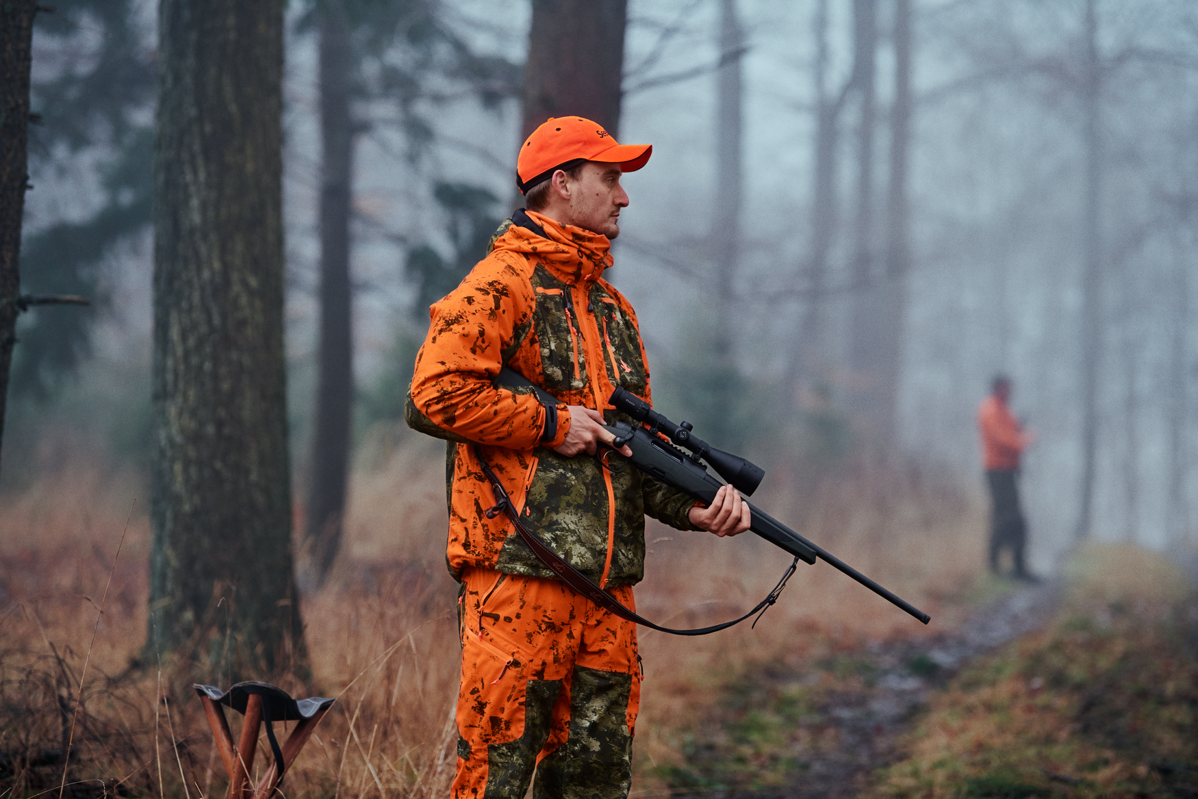 Geaca Seeland Vantage, impermeabila, orange/camo